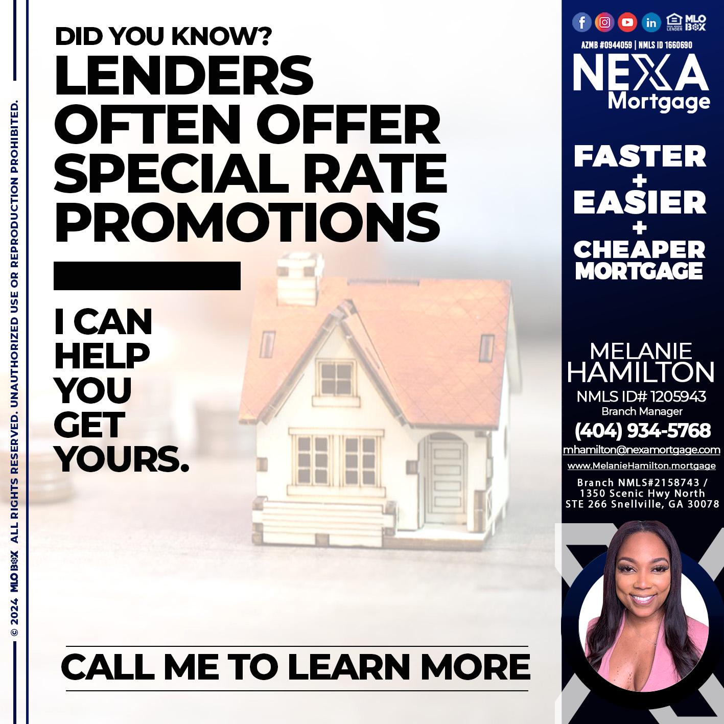 did you know? - Melanie Hamilton -Loan Officer