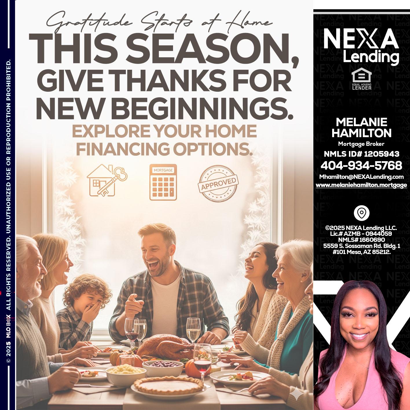 THIS SEASON - Melanie Hamilton -Loan Officer