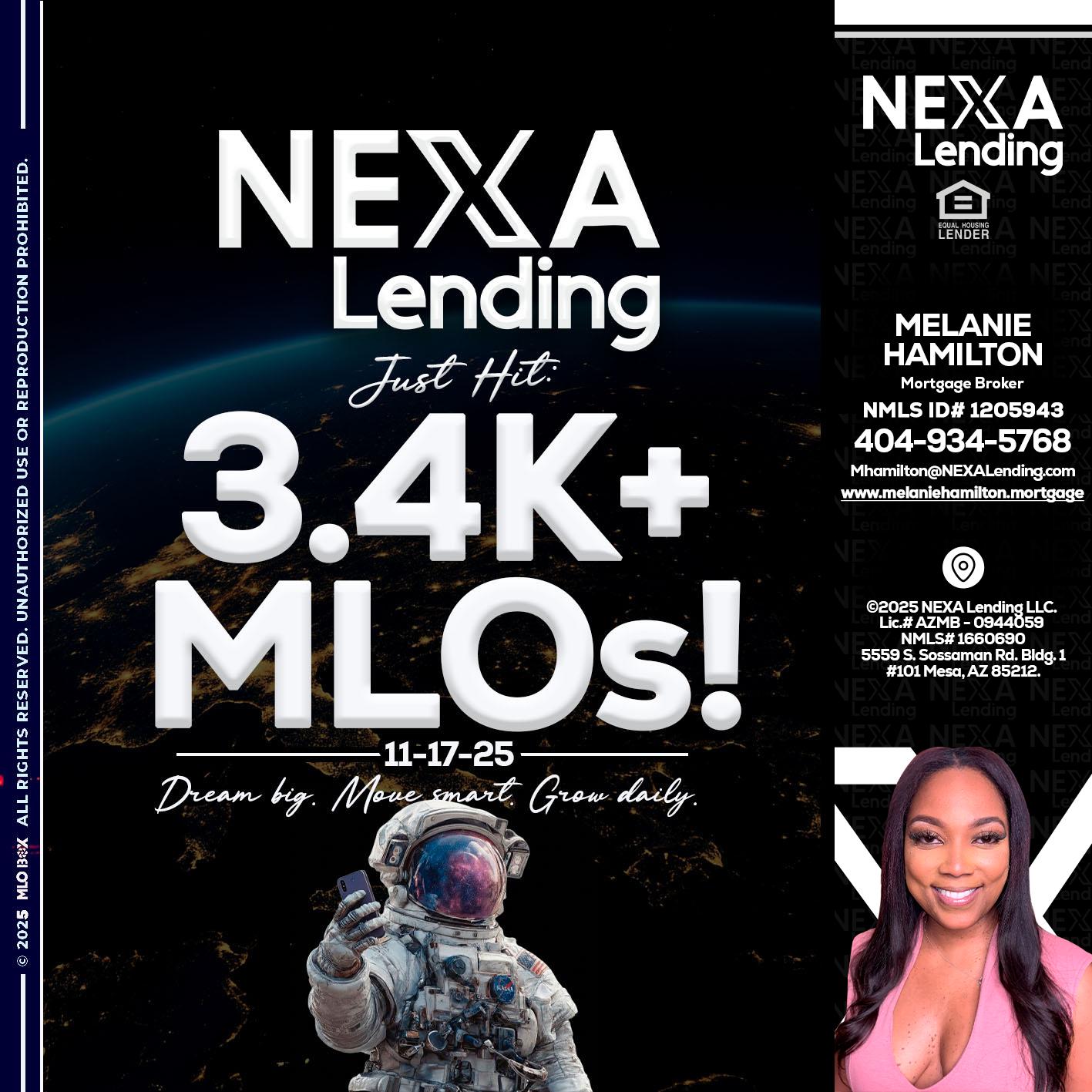 3.4K MLOs - Melanie Hamilton -Loan Officer