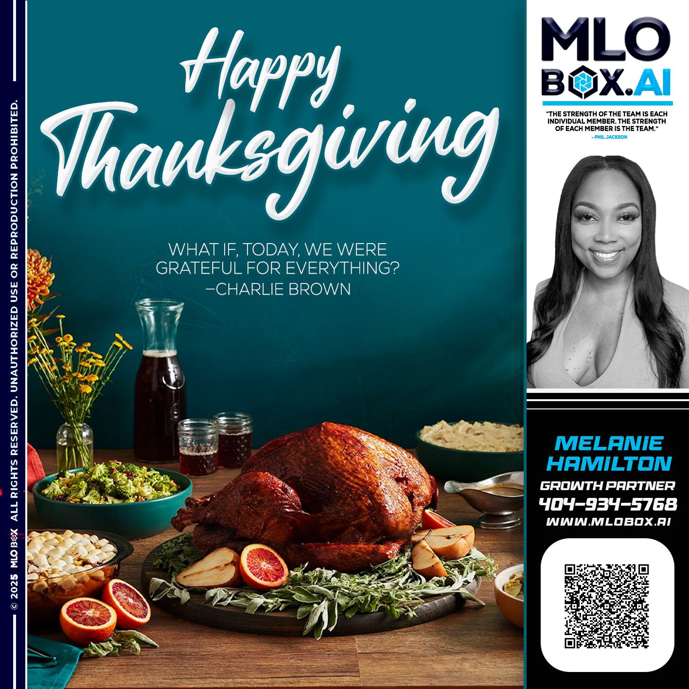 HAPPY THANKSGIVING - Melanie Hamilton -Loan Officer