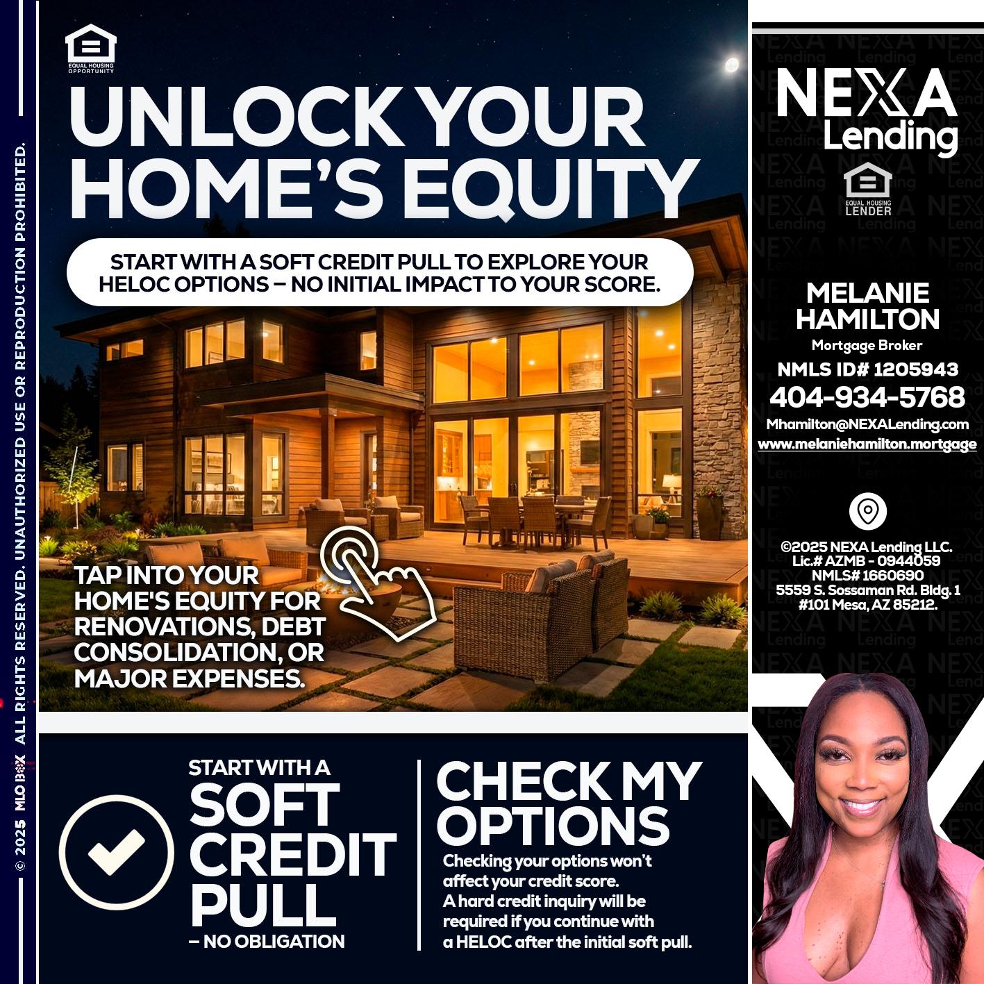 UNLOCK YOUR HOMES - Melanie Hamilton -Loan Officer