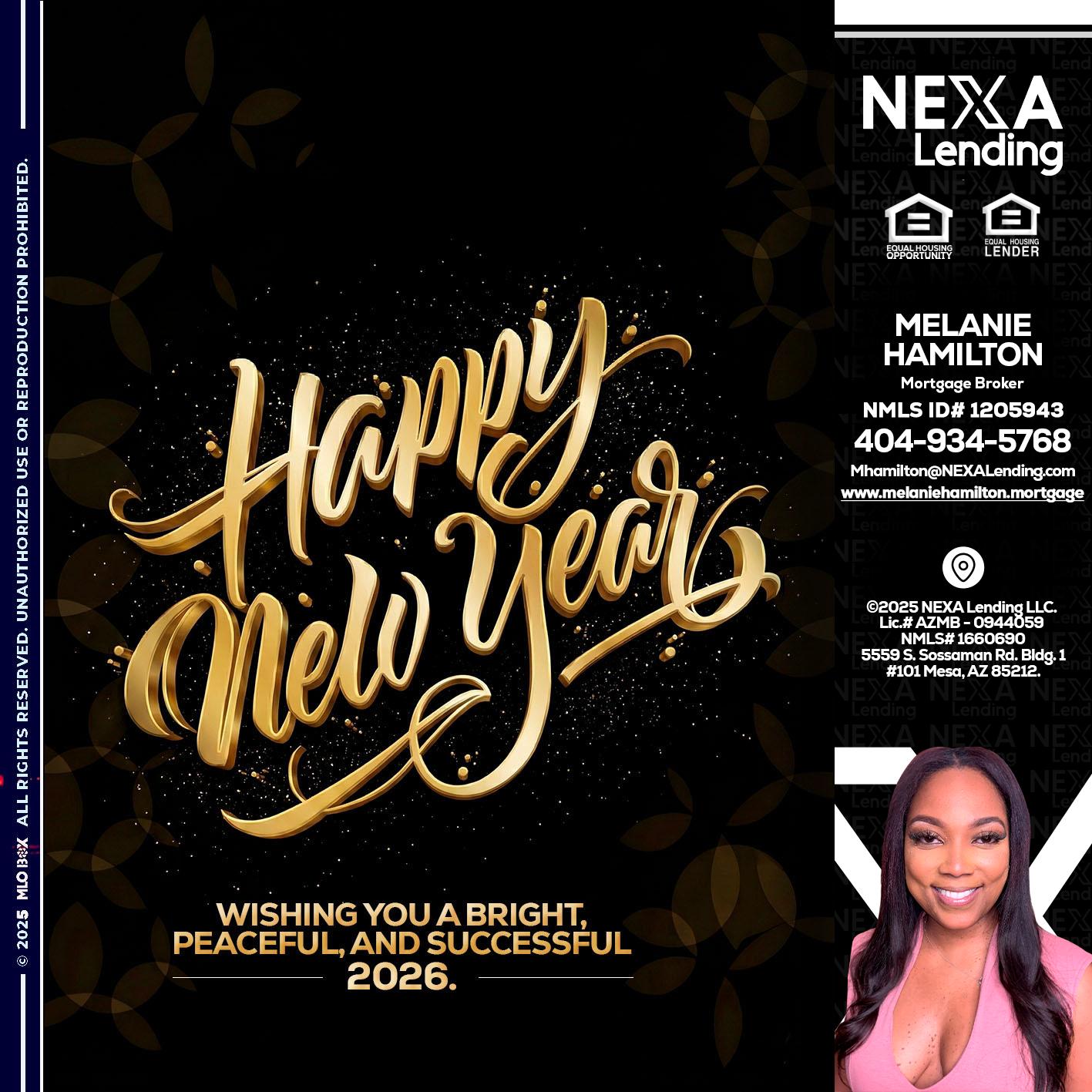 HAPPY NEW YEAR - Melanie Hamilton -Loan Officer
