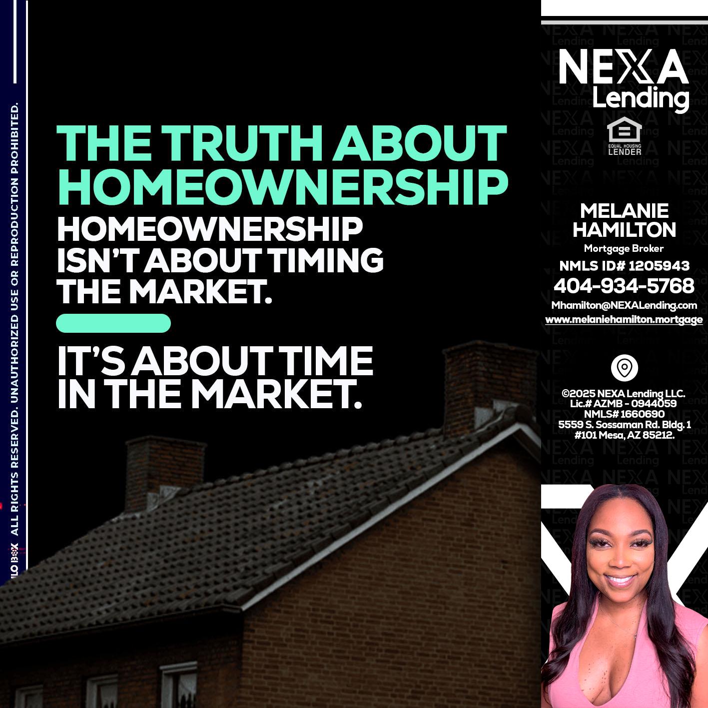 THE TRUTH ABOUT - Melanie Hamilton -Loan Officer