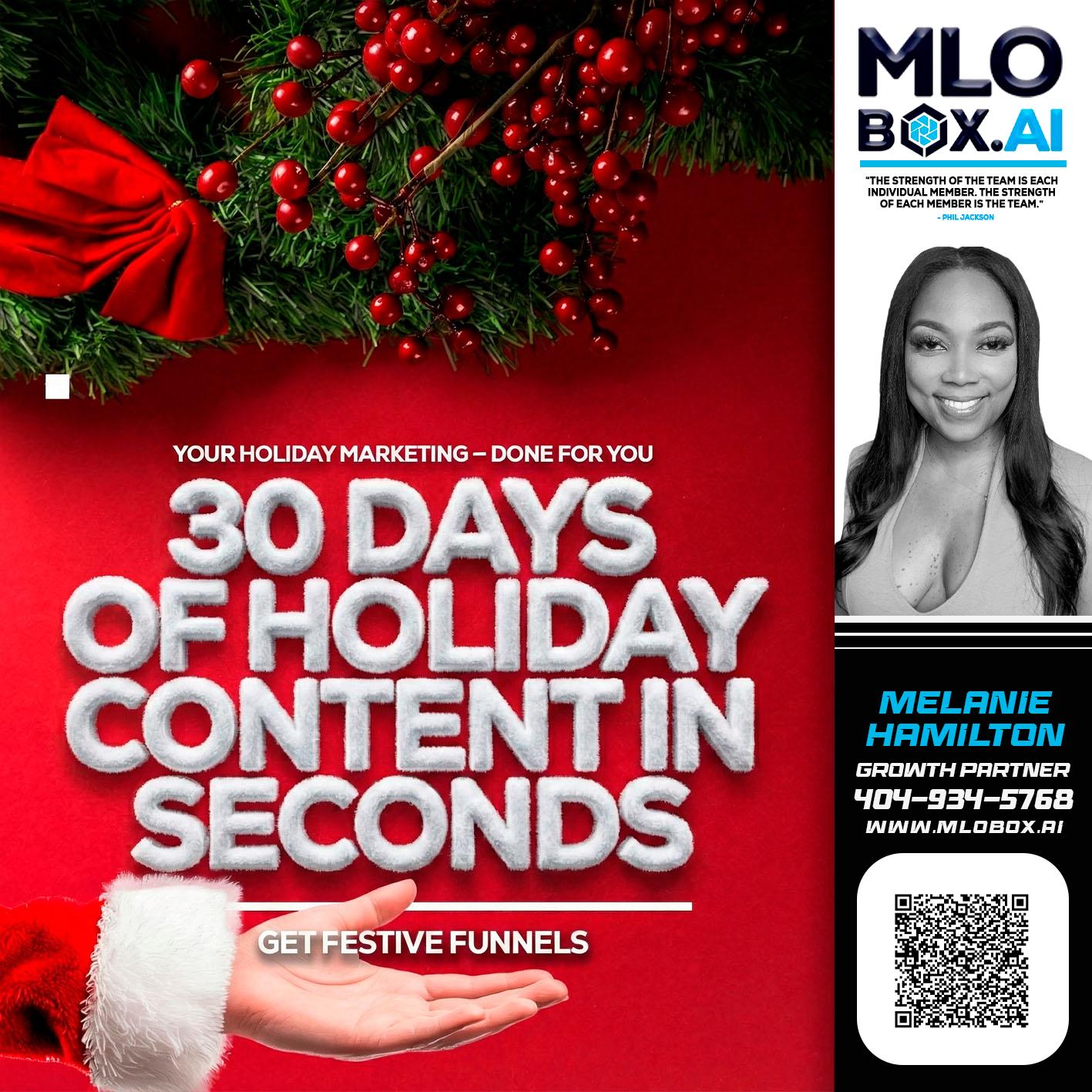 30 DAYS - Melanie Hamilton -Loan Officer