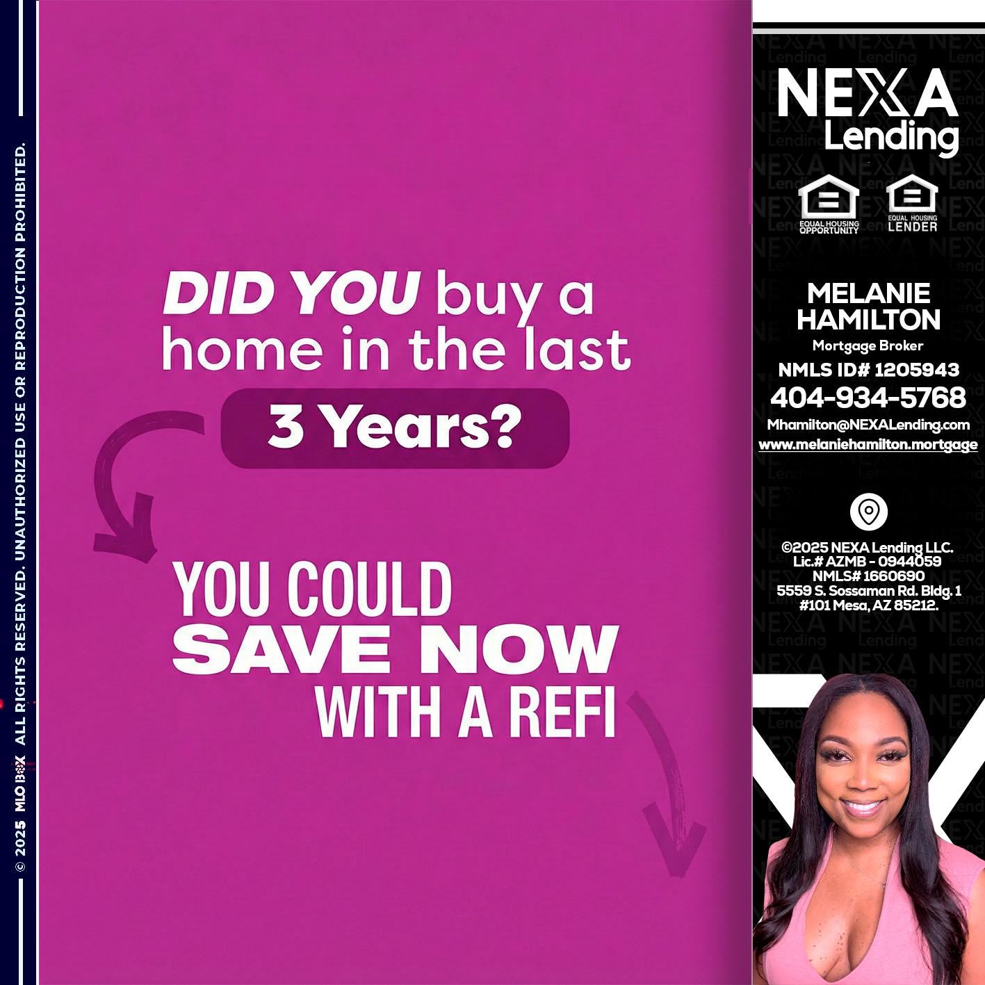 did you - Melanie Hamilton -Loan Officer