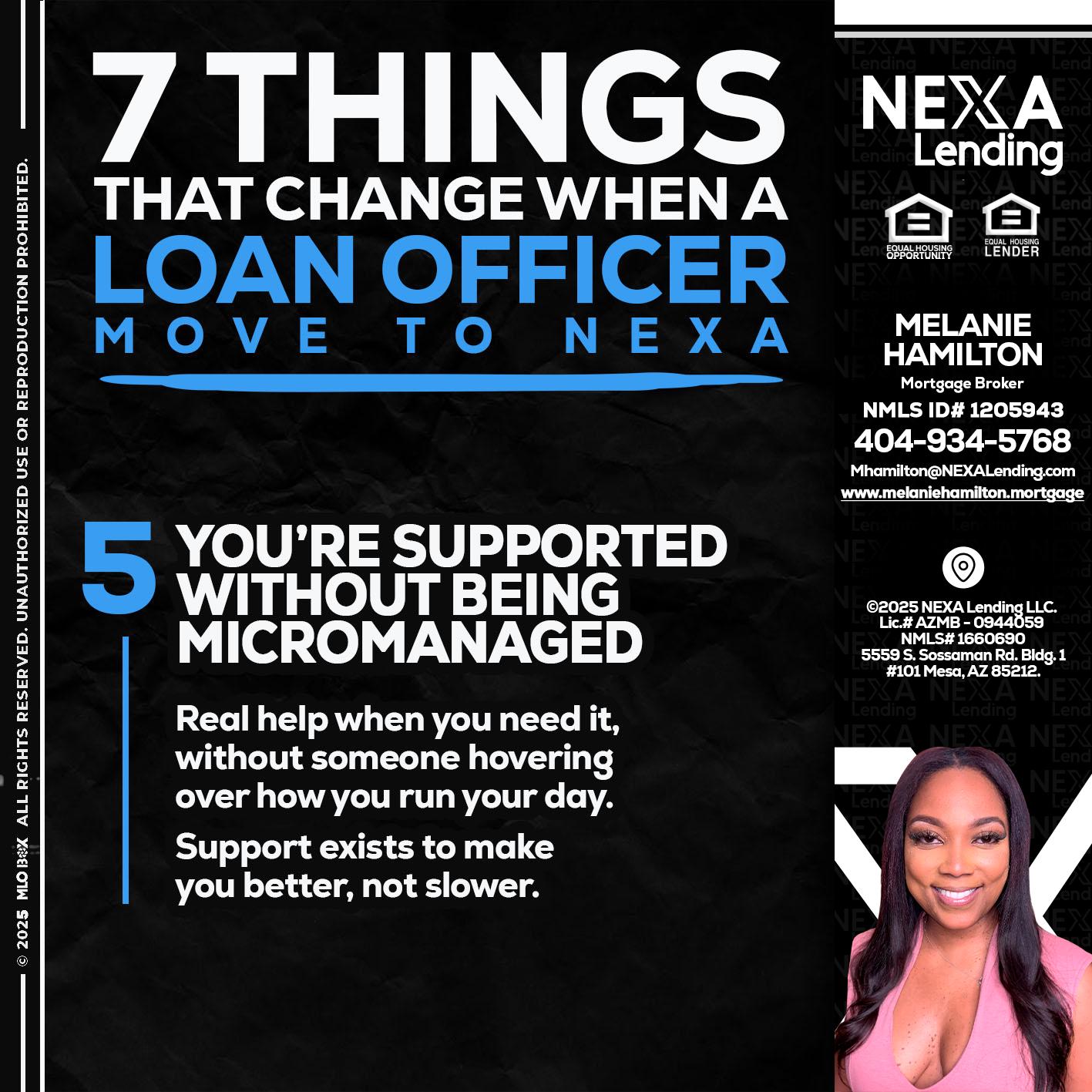 7 THINGS (5) - Melanie Hamilton -Loan Officer