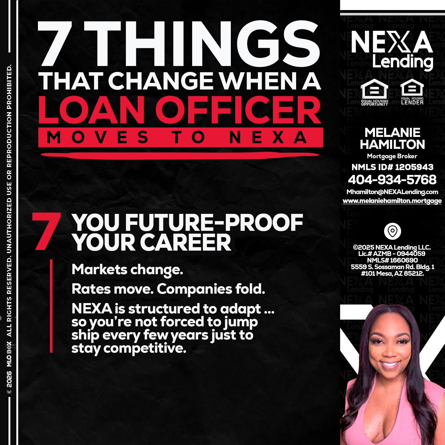 7 THINGS (7) - Melanie Hamilton -Loan Officer