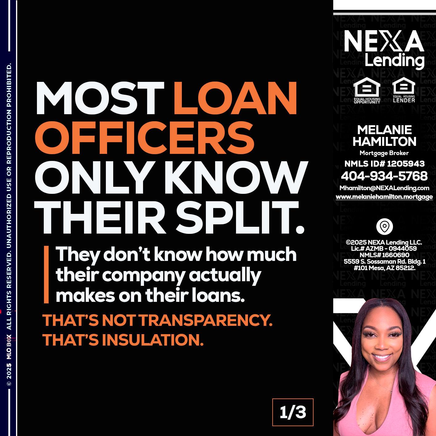 1 OF 3 - Melanie Hamilton -Loan Officer