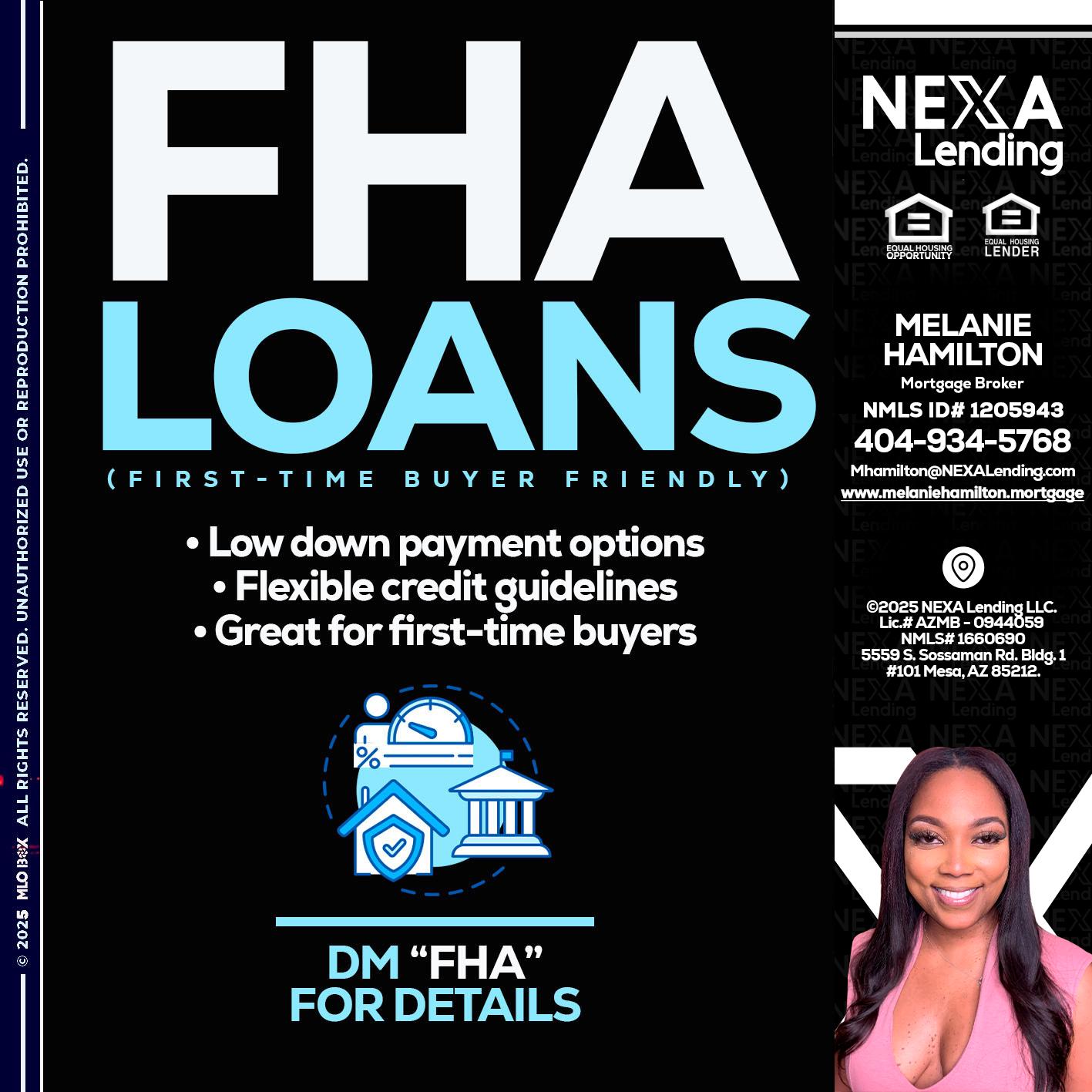 FHA LOANS - Melanie Hamilton -Loan Officer