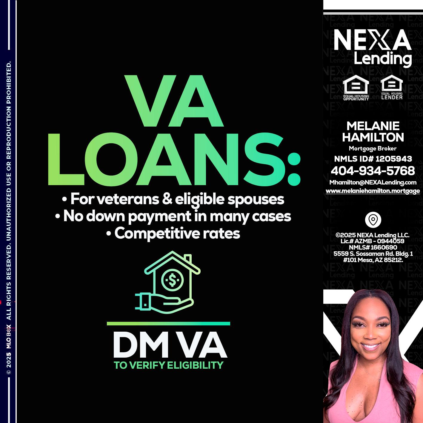 VA LOANS - Melanie Hamilton -Loan Officer