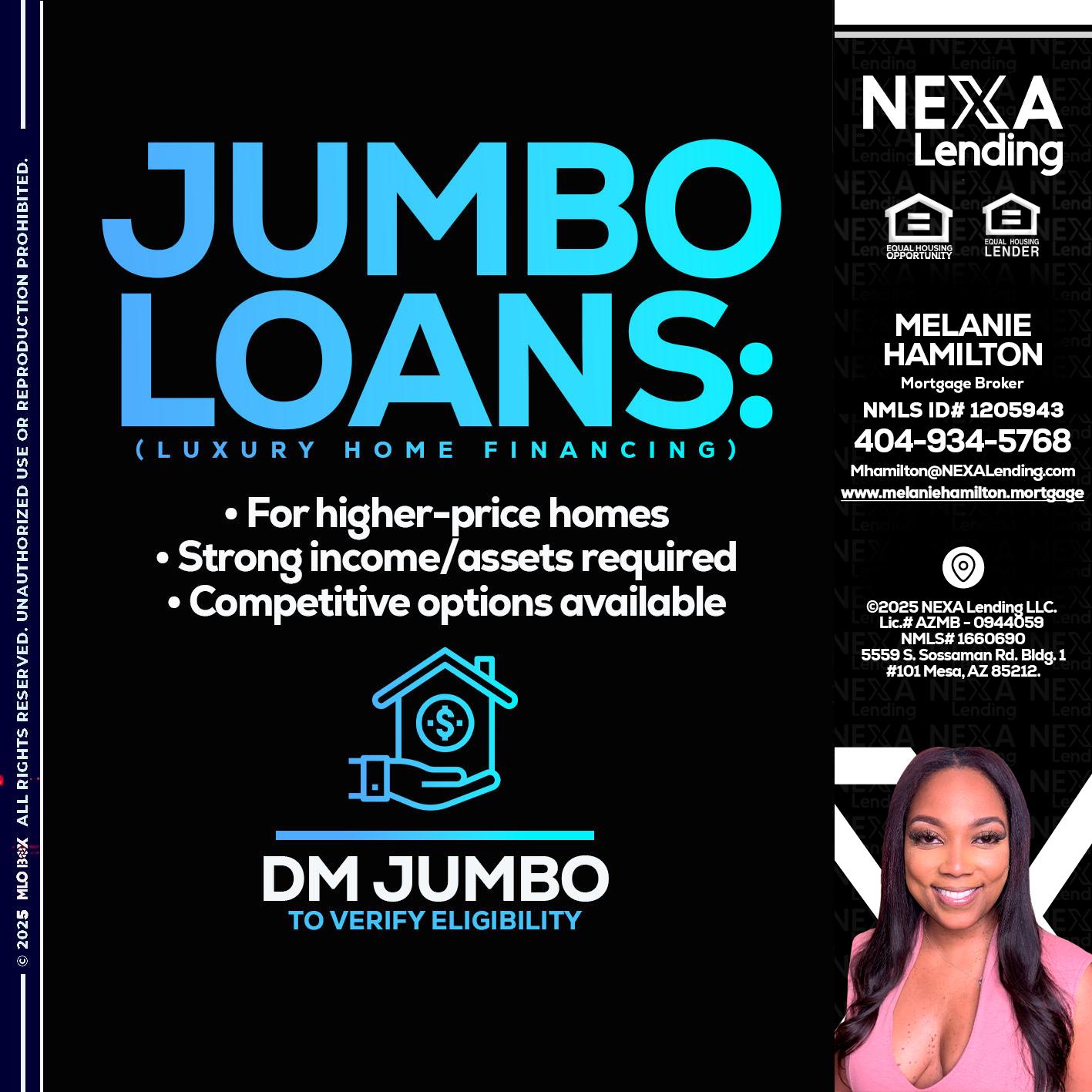 JUMBO LOANS - Melanie Hamilton -Loan Officer