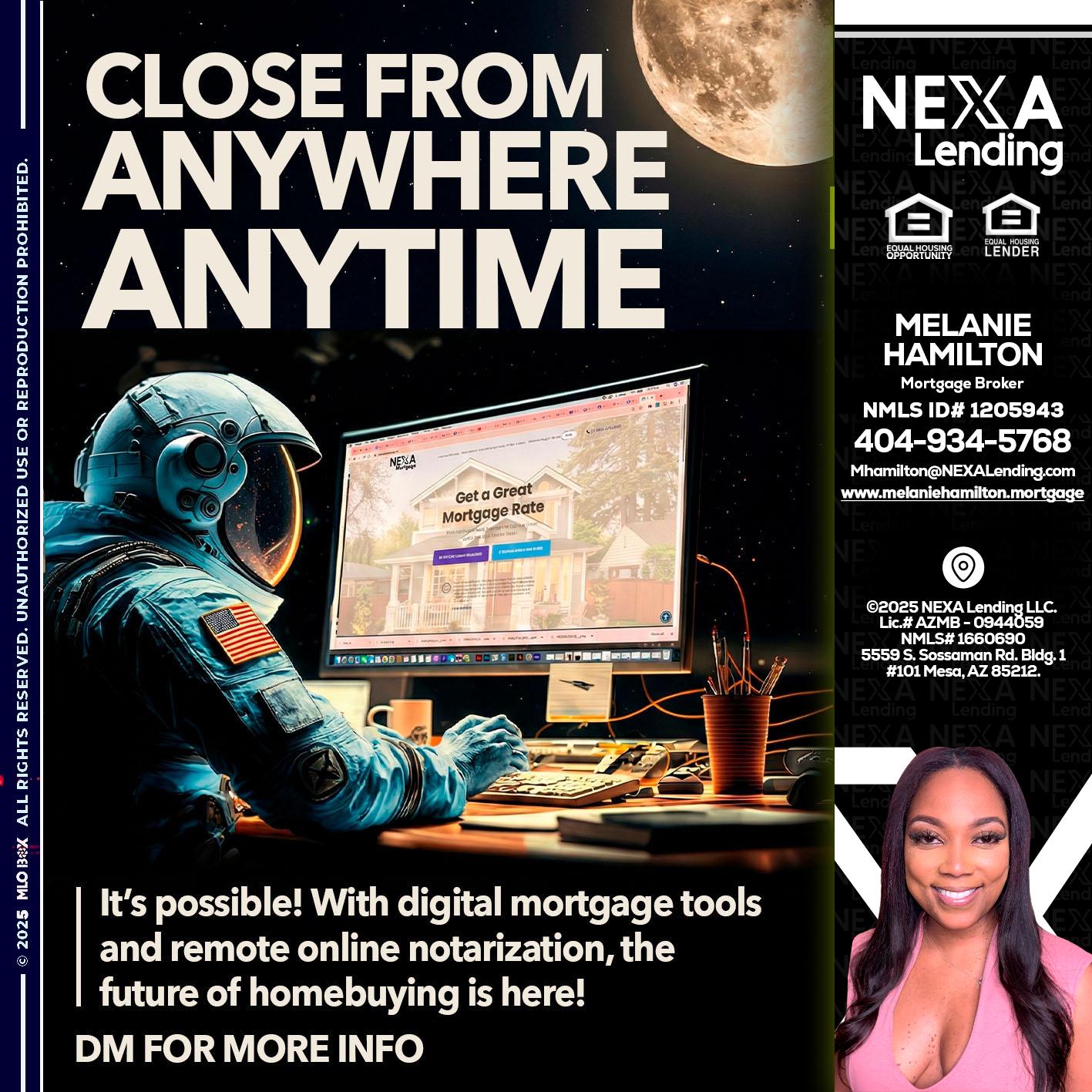 close from - Melanie Hamilton -Loan Officer