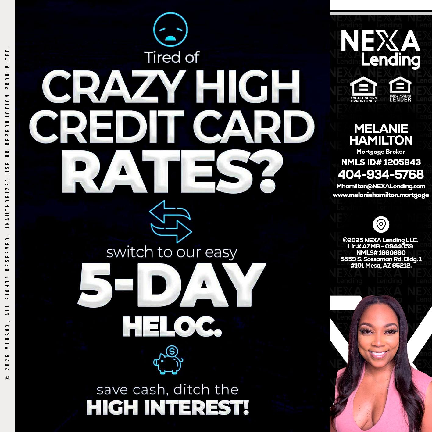 CRAZY HIGH - Melanie Hamilton -Loan Officer