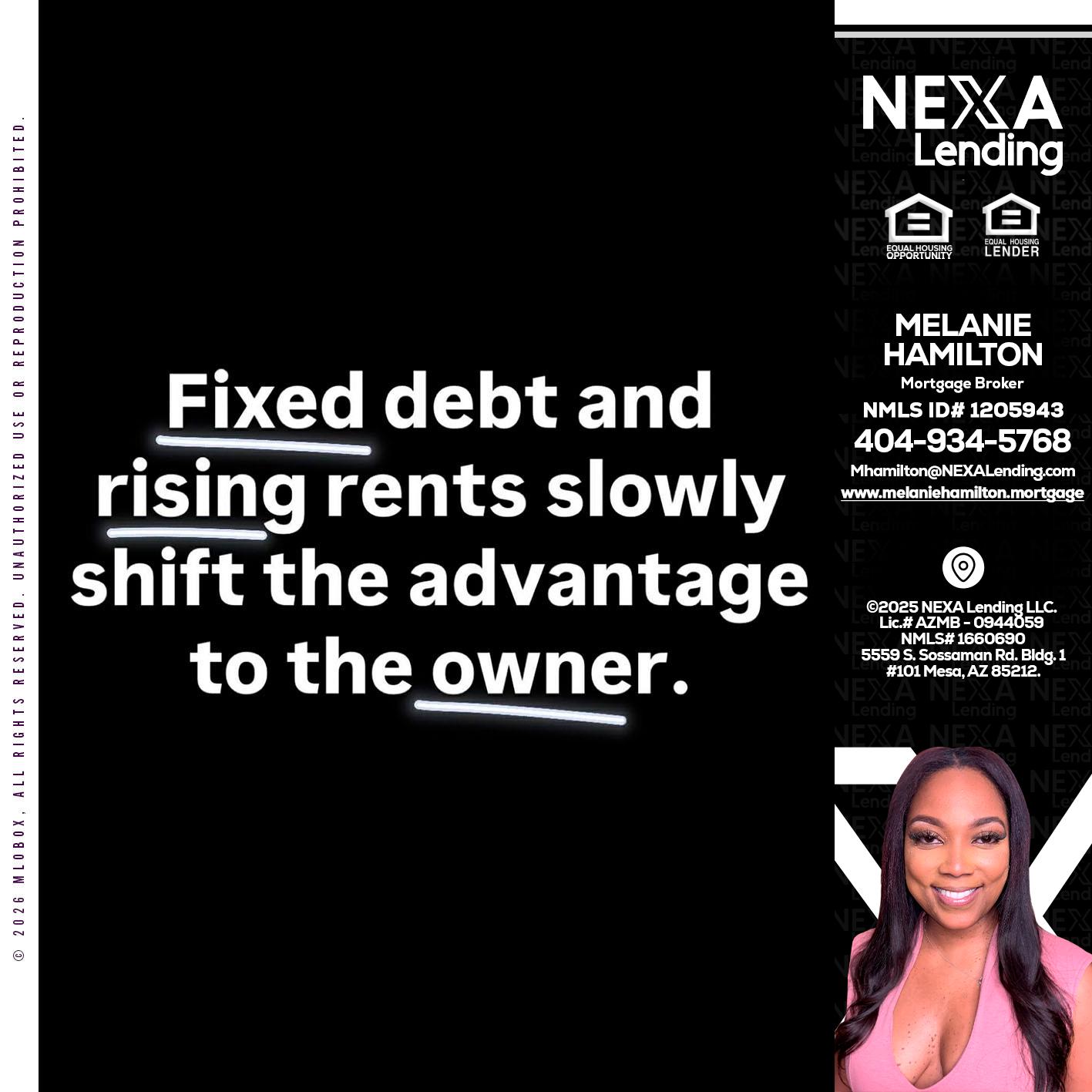 FIXED DEBT - Melanie Hamilton -Loan Officer