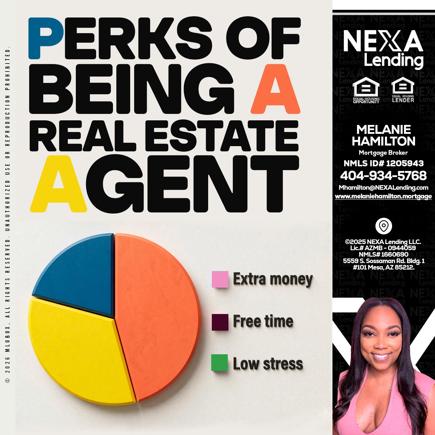 PERKS OF BEING - Melanie Hamilton -Loan Officer