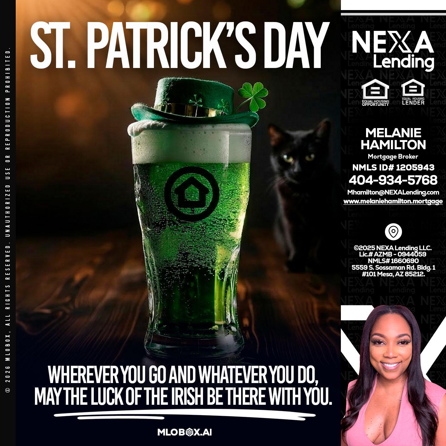 st. Patricks day - Melanie Hamilton -Loan Officer