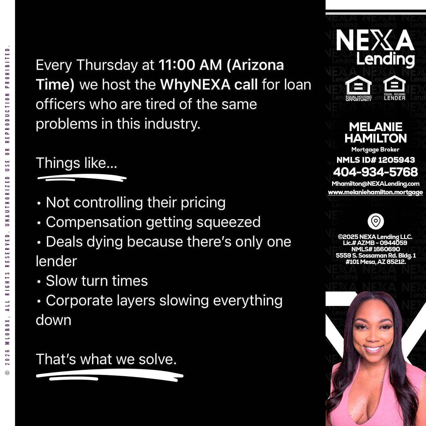 WHY NEXA - Melanie Hamilton -Loan Officer