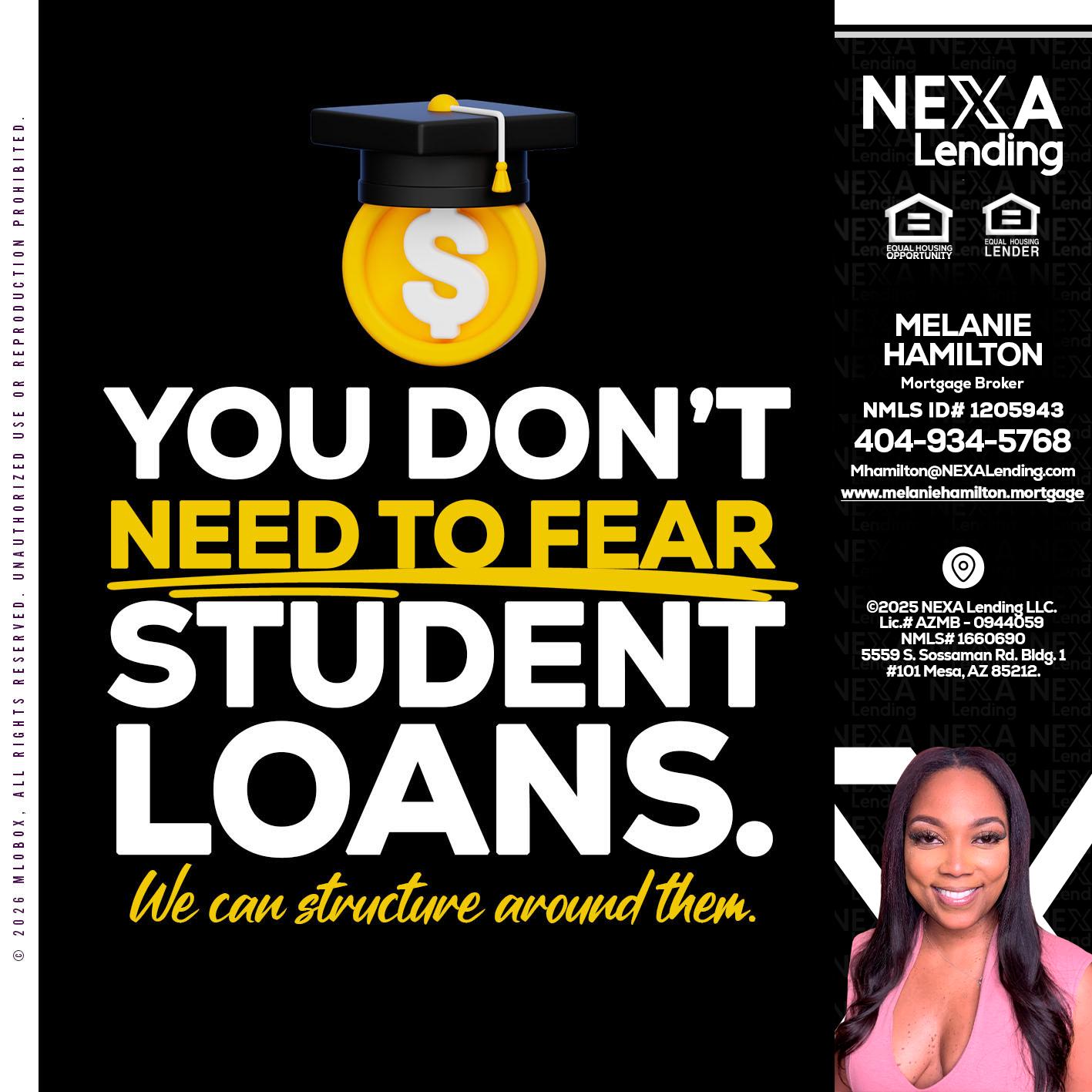 YOU DONT NEED - Melanie Hamilton -Loan Officer