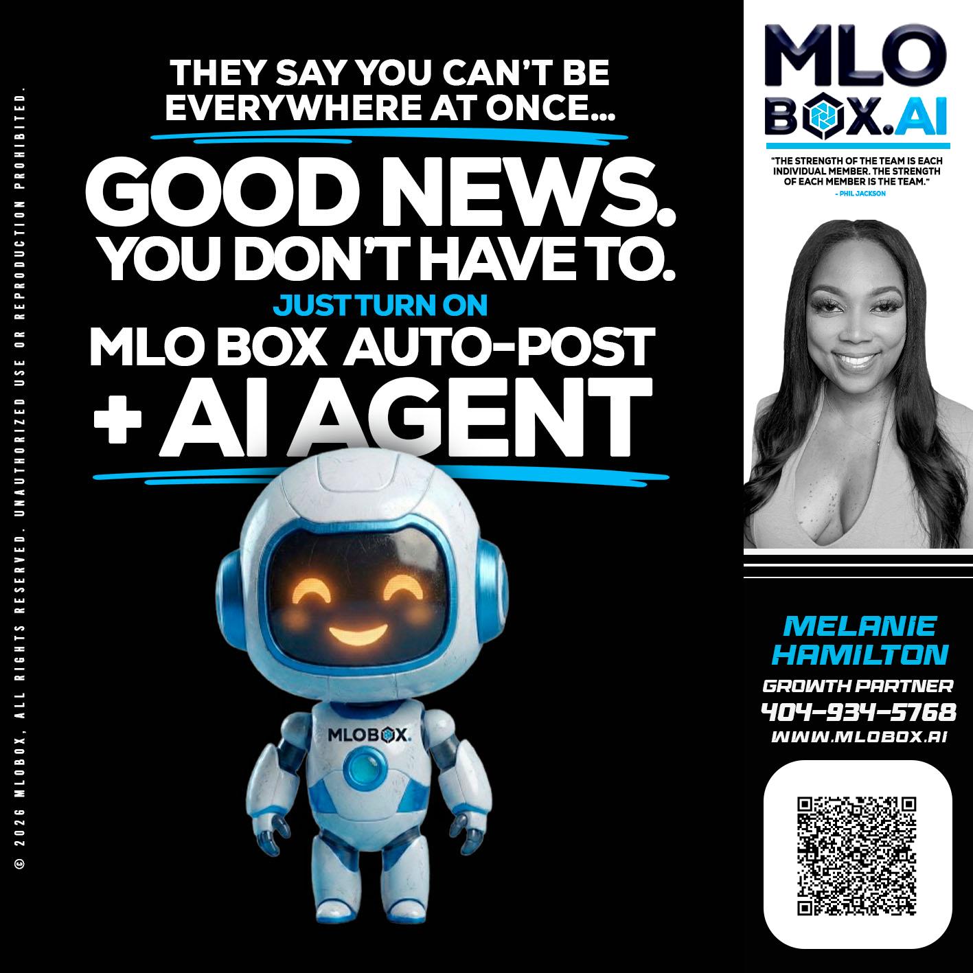 GOOD NEWS - Melanie Hamilton -Loan Officer