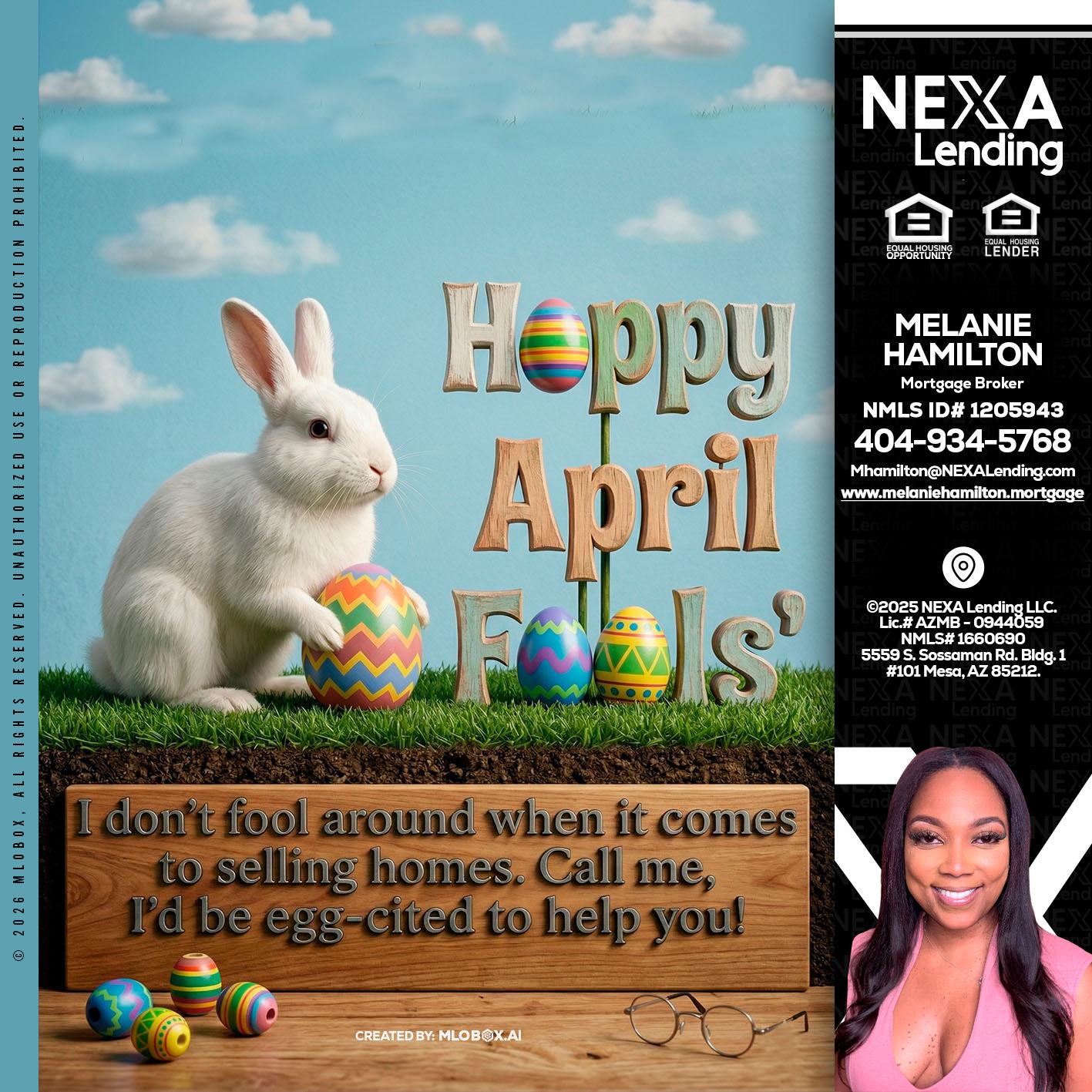 happy april fools - Melanie Hamilton -Loan Officer