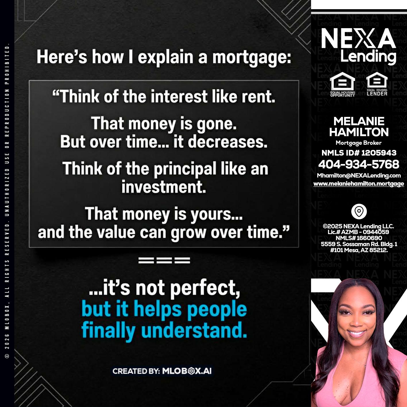 HERES NOW - Melanie Hamilton -Loan Officer