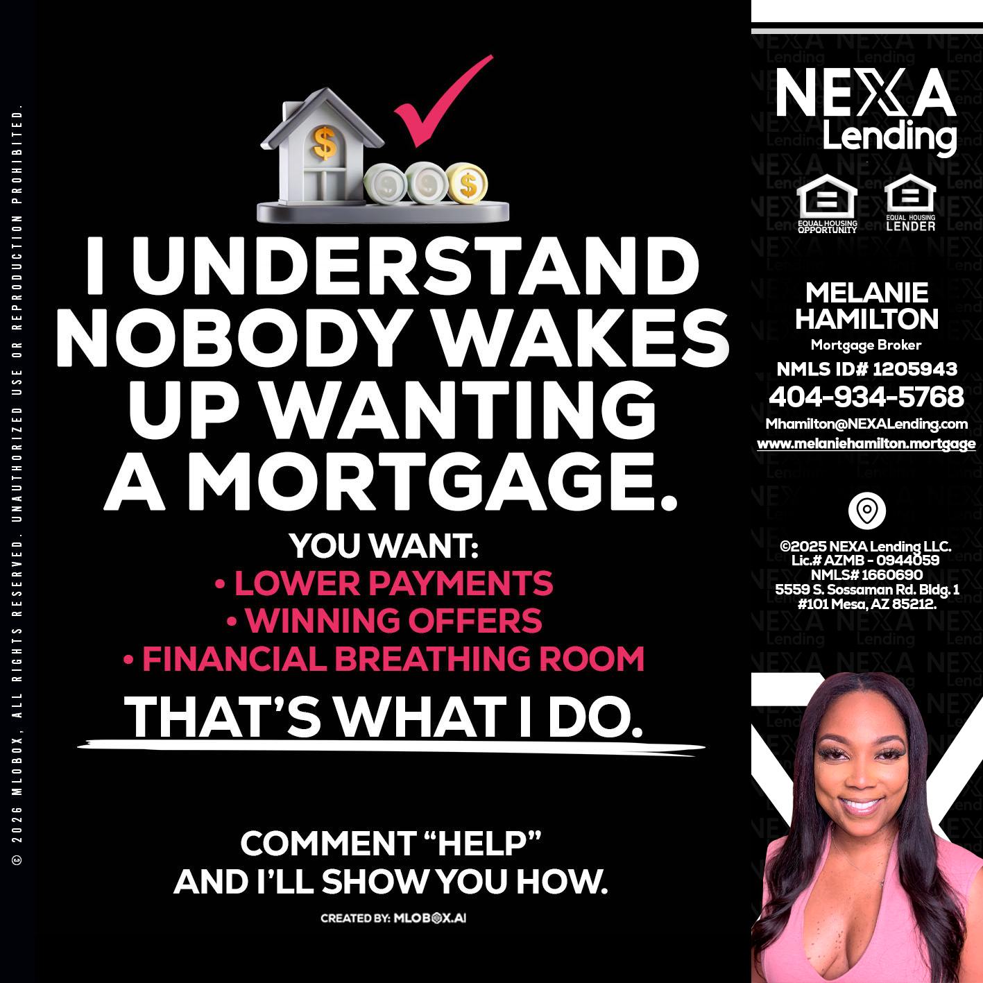 I UNDERSTAND - Melanie Hamilton -Loan Officer