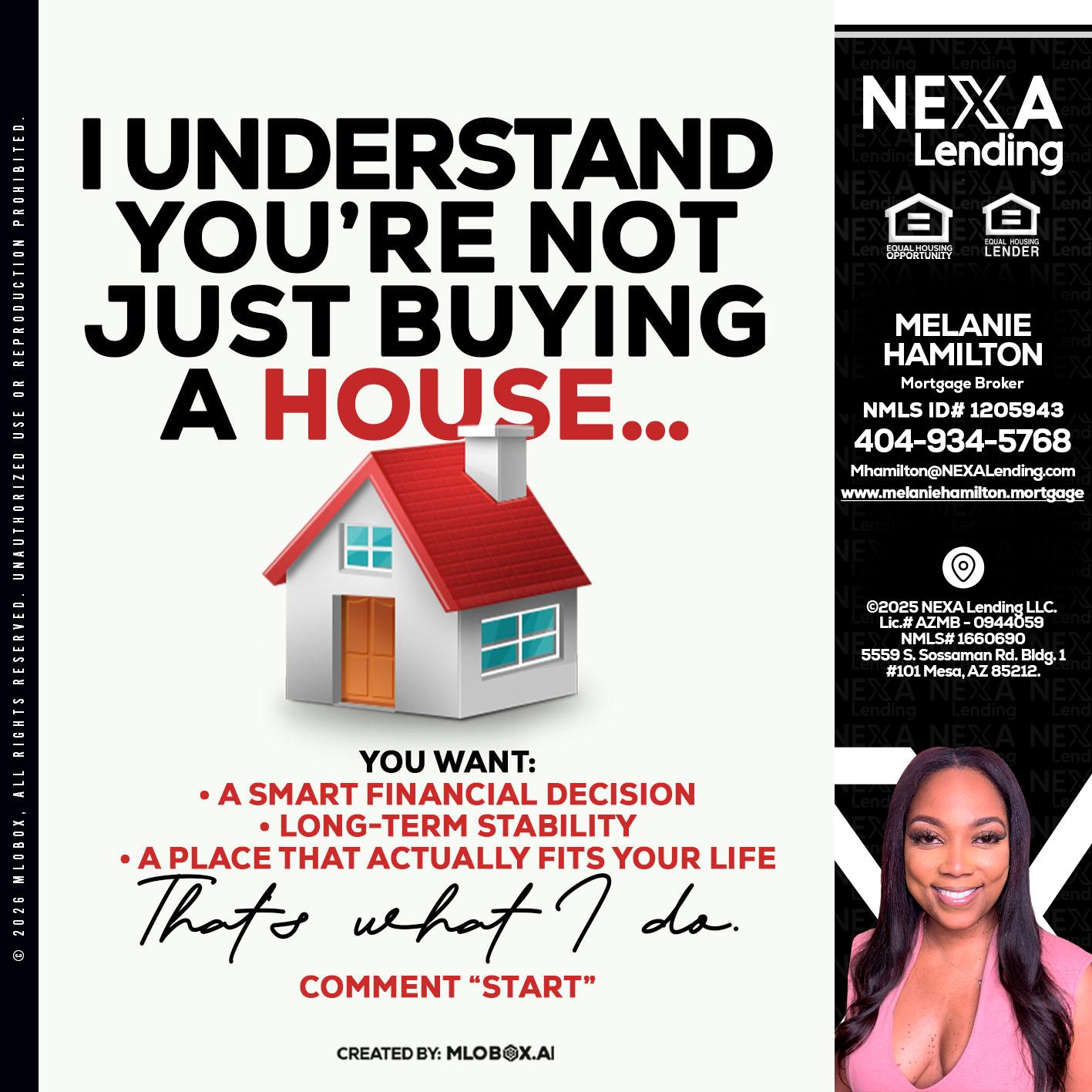 I UNDERSTAND - Melanie Hamilton -Loan Officer