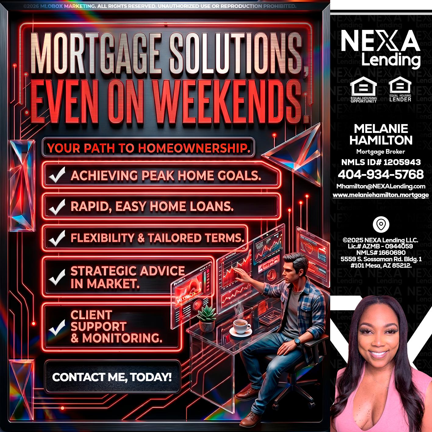 WEEKEND SOLUTIONS - Melanie Hamilton -Loan Officer