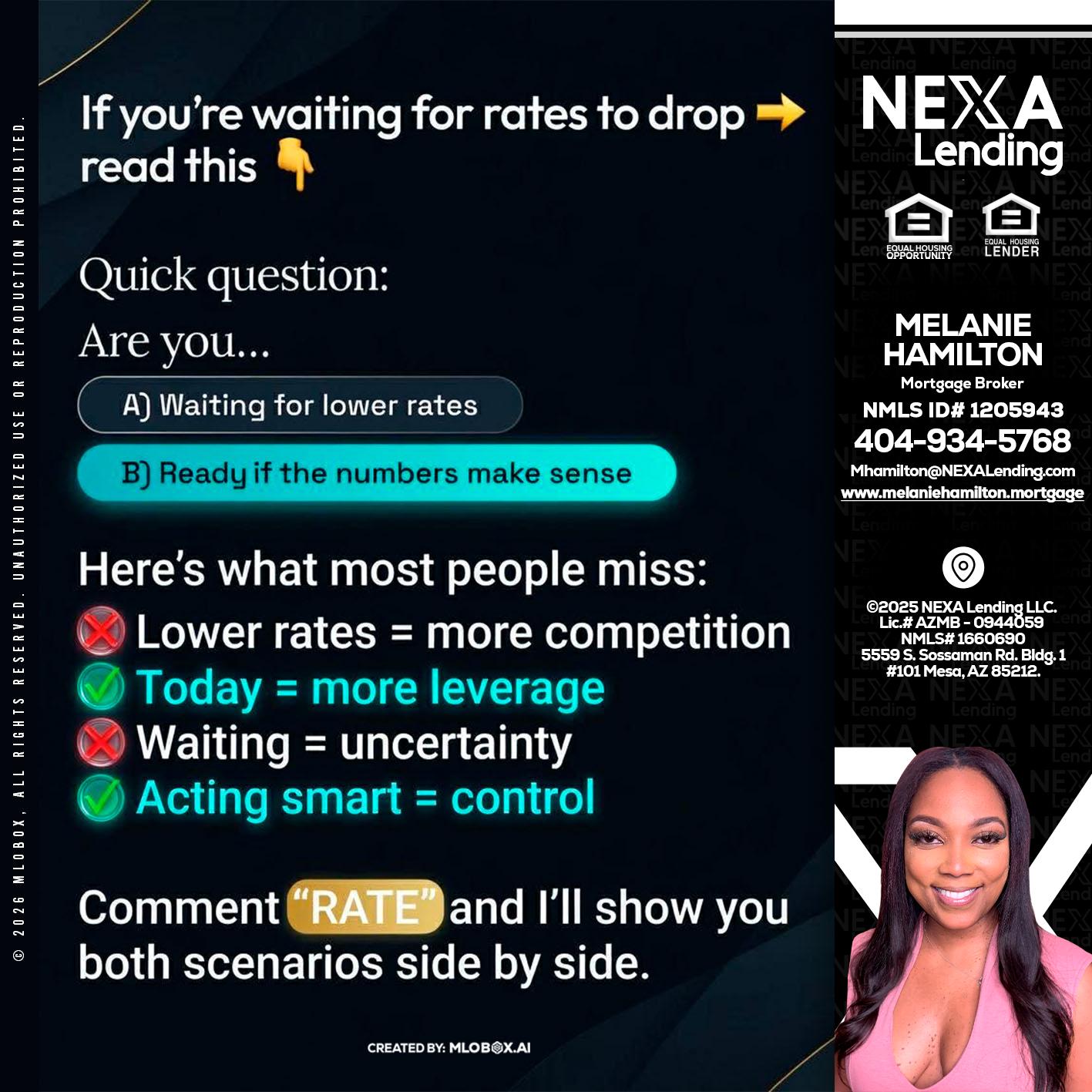 IF YOU ARE - Melanie Hamilton -Loan Officer