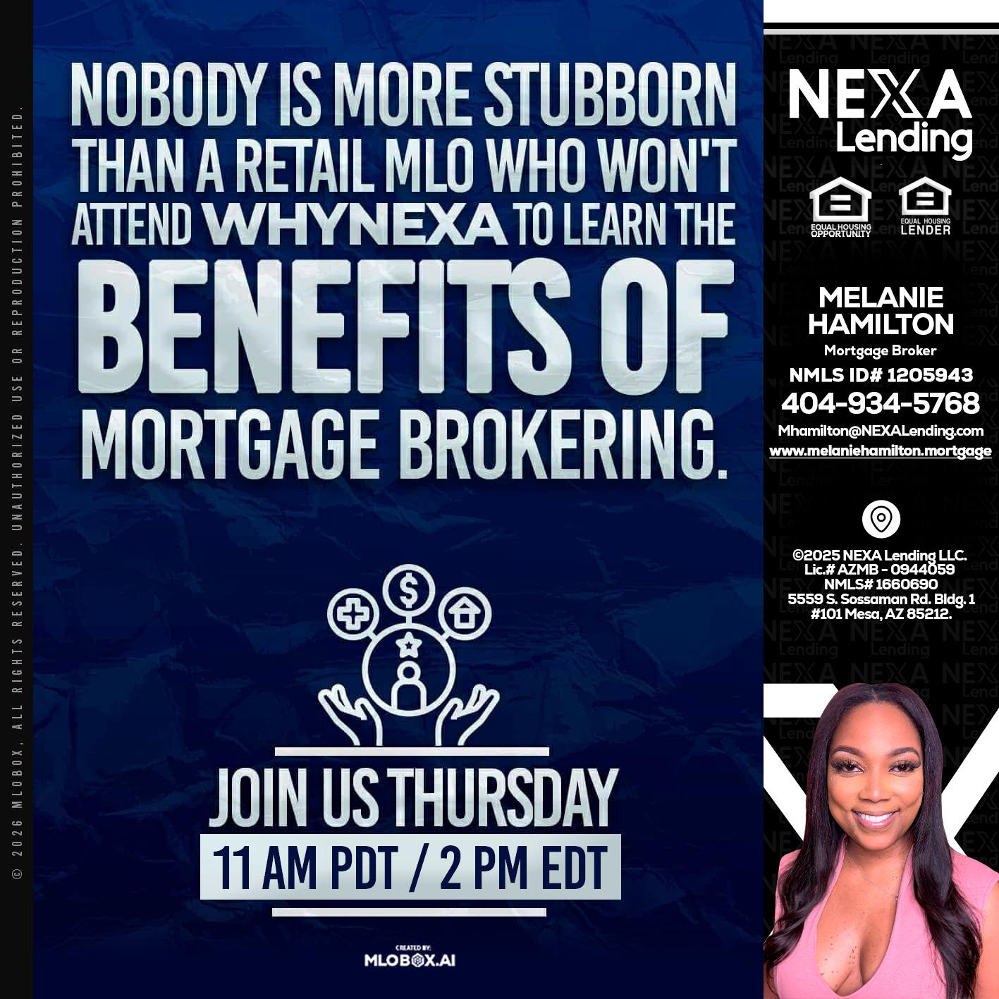 WHY NEXA - Melanie Hamilton -Loan Officer