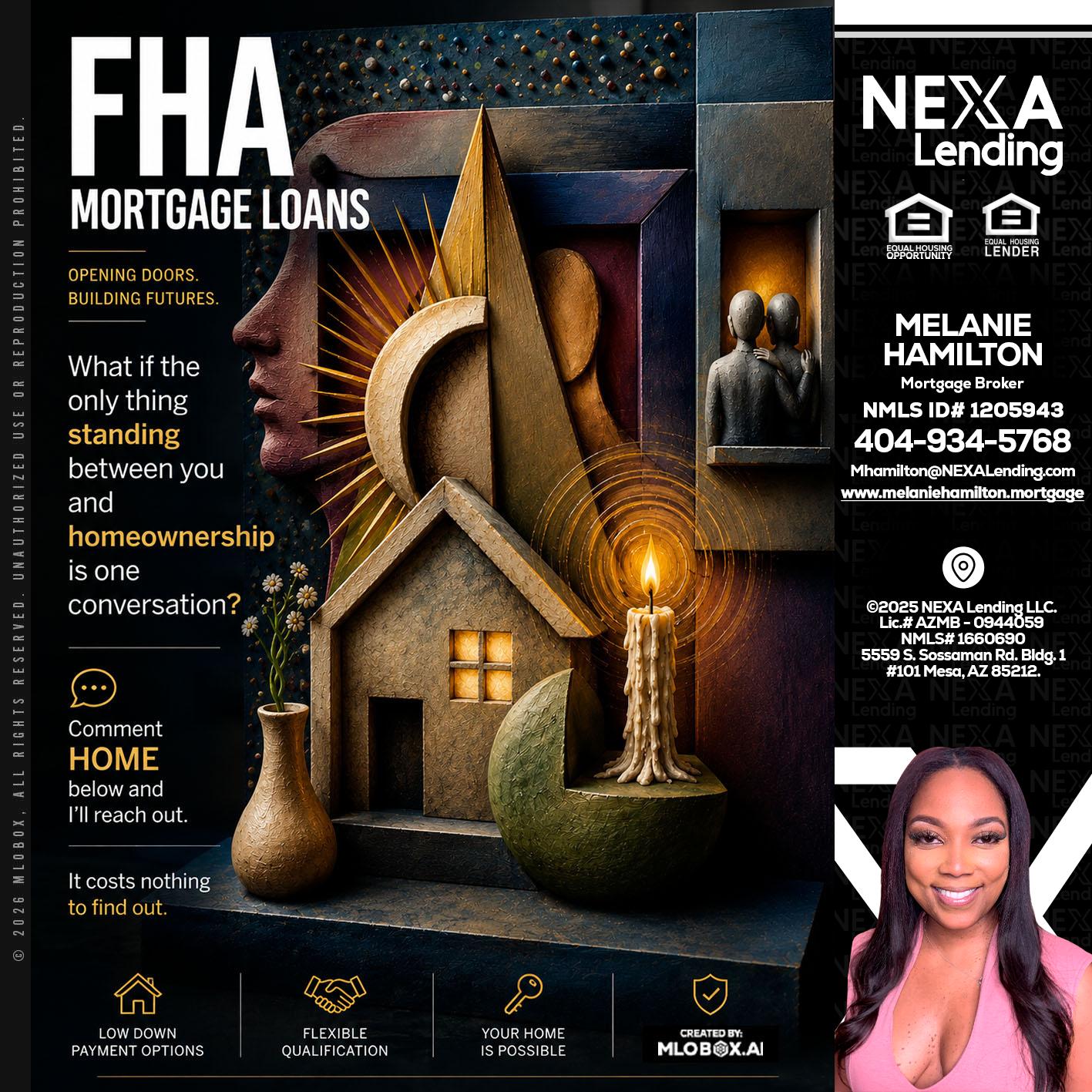 FHA - Melanie Hamilton -Loan Officer