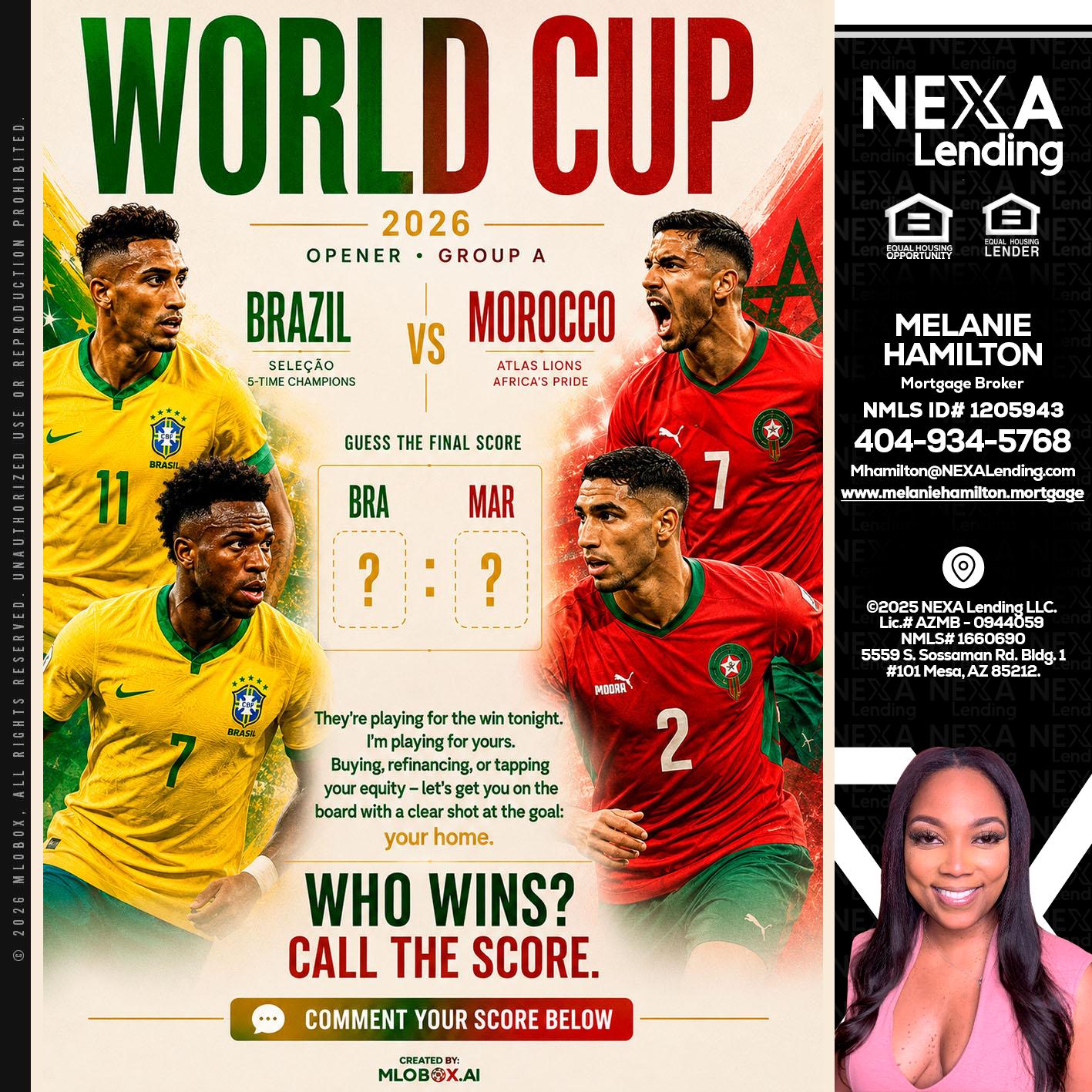 WORLD CUP - Melanie Hamilton -Loan Officer