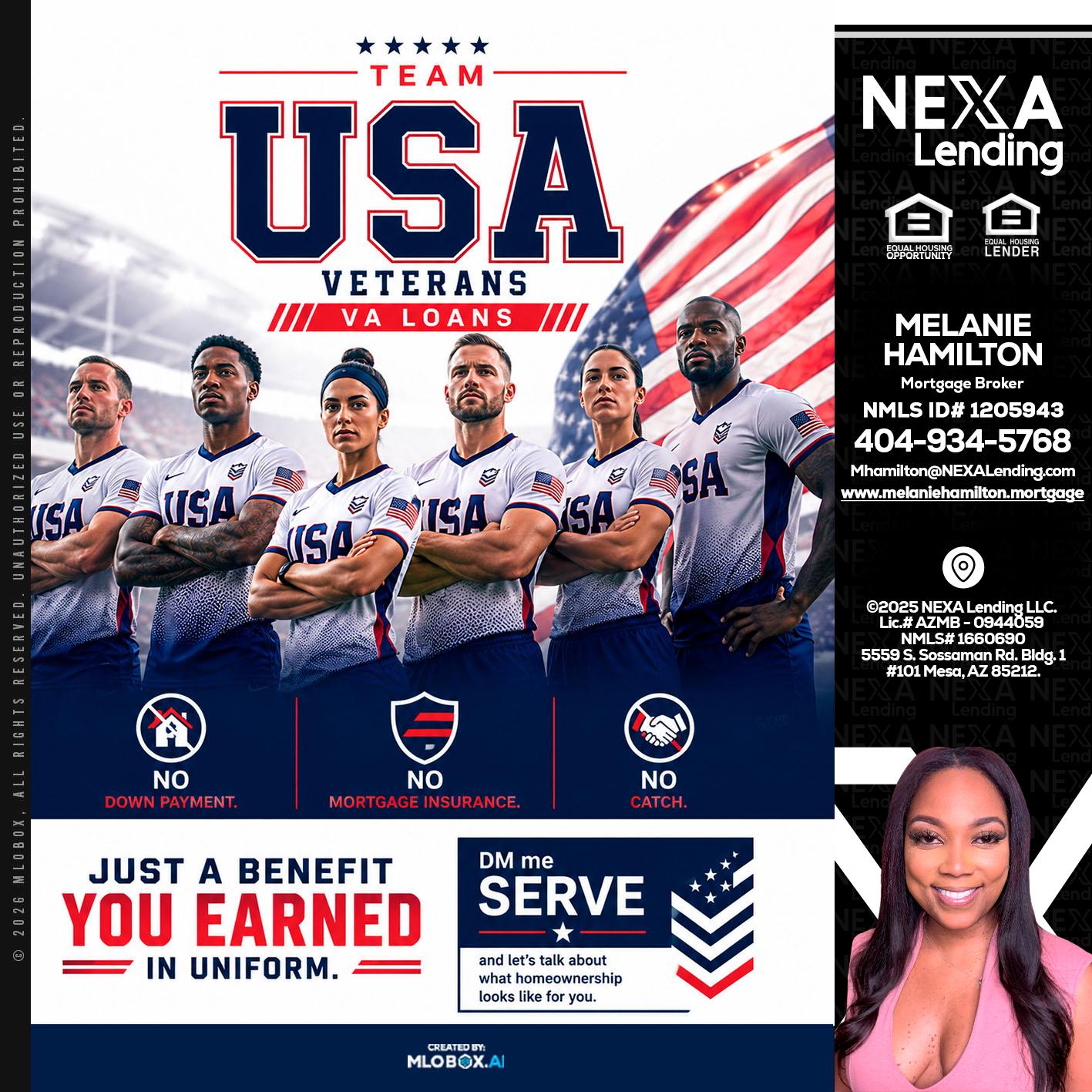 USA TEAM - Melanie Hamilton -Loan Officer