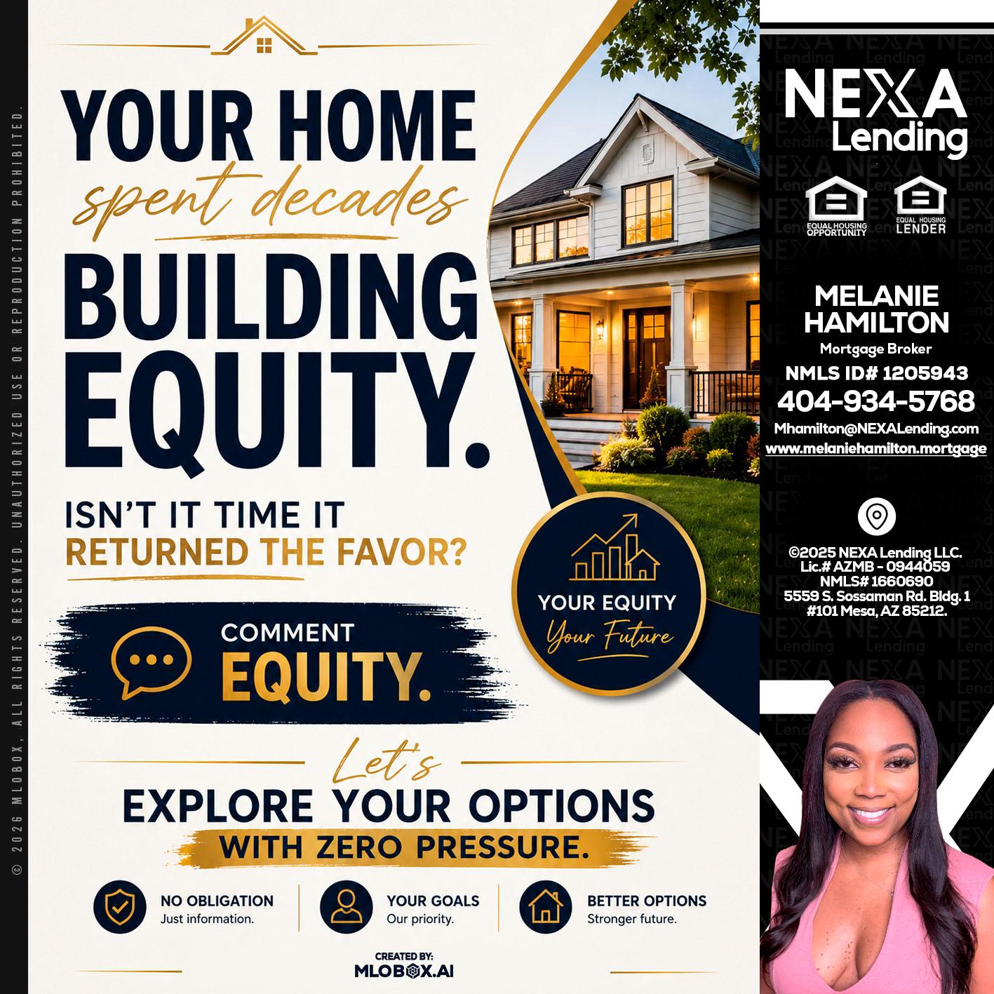 building equity - Melanie Hamilton -Loan Officer