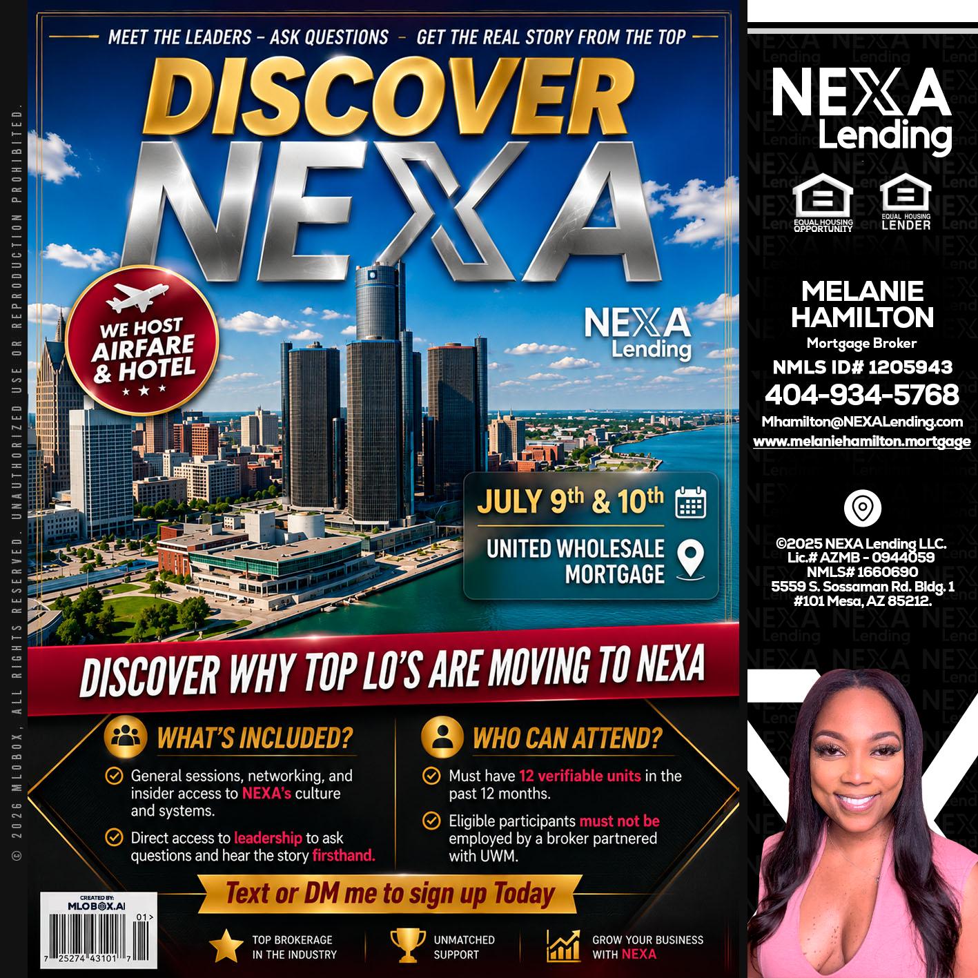 DISCOVER NEXA - Melanie Hamilton -Loan Officer