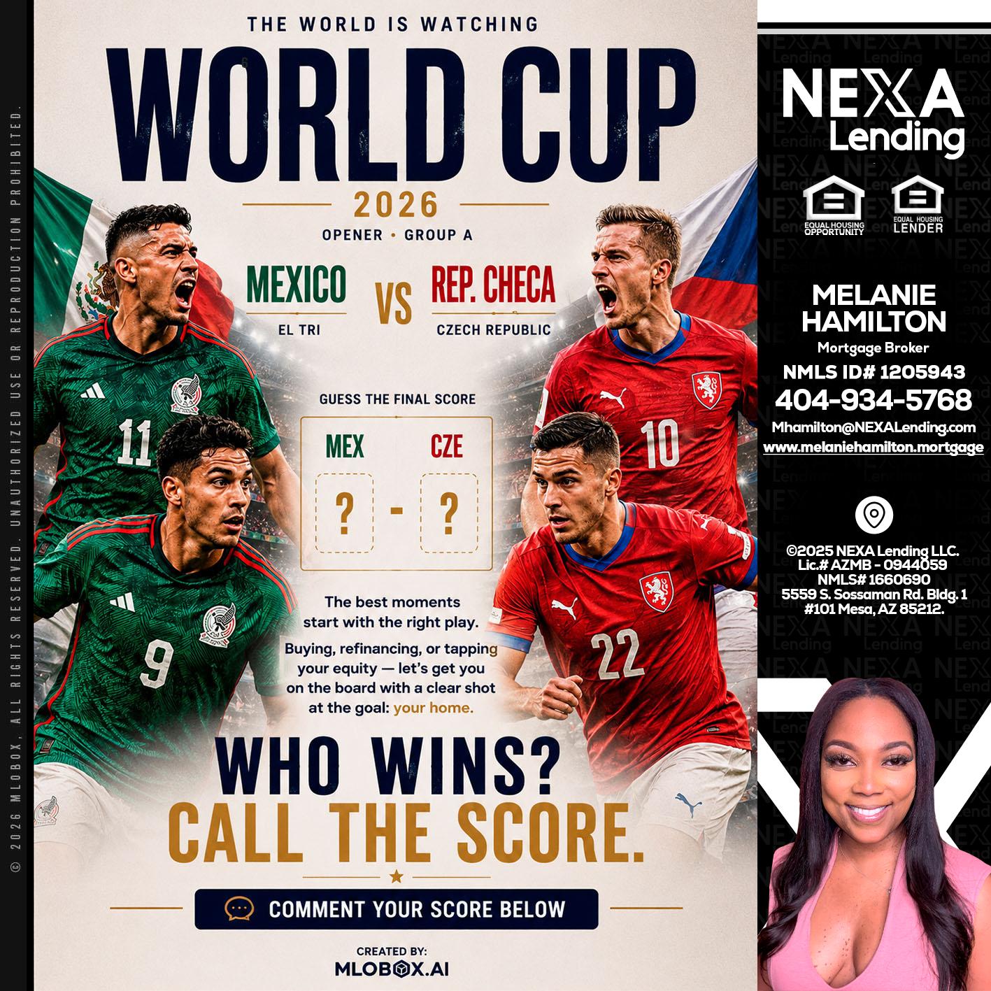 WORLD CUP 2026 - Melanie Hamilton -Loan Officer