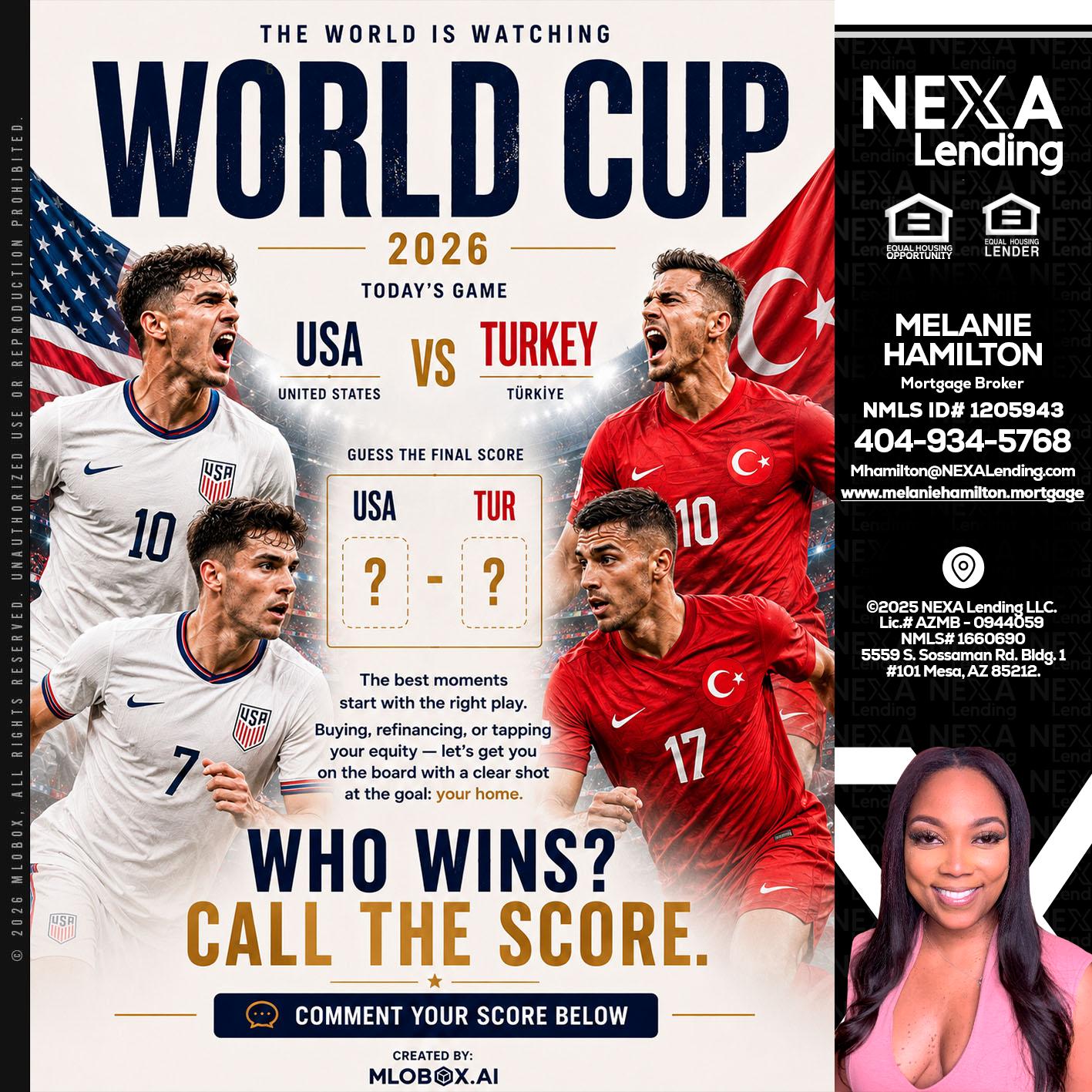 WORLD CUP 2026 - Melanie Hamilton -Loan Officer