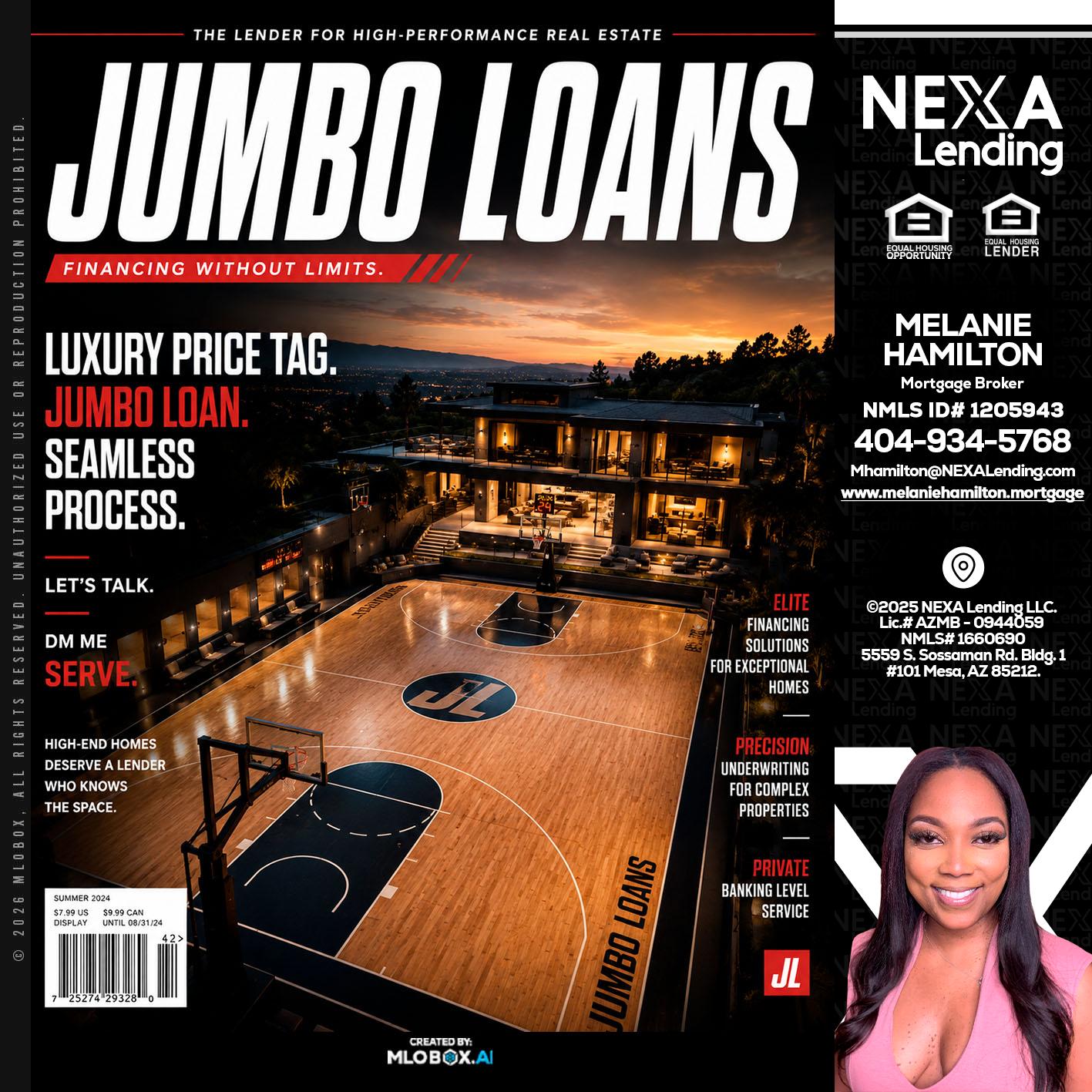JUMBO LOANS - Melanie Hamilton -Loan Officer