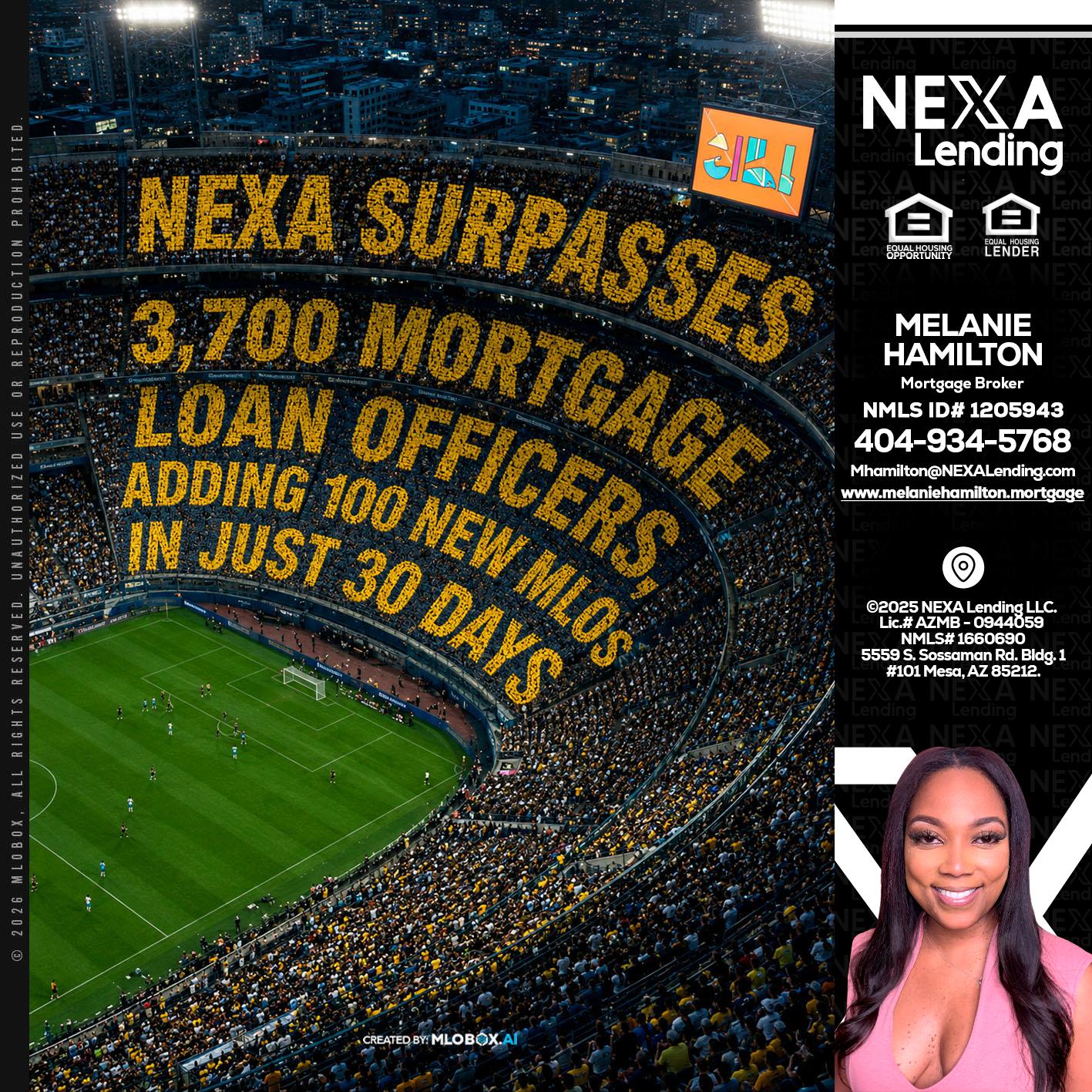 NEXA SURPASSES - Melanie Hamilton -Loan Officer