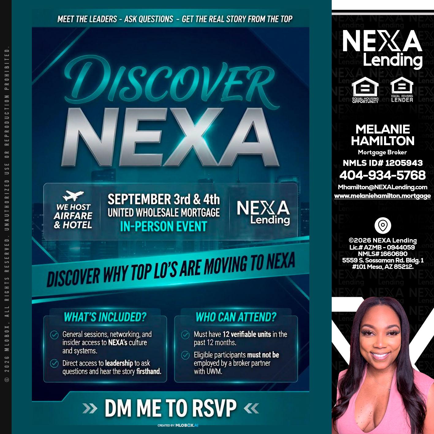DISCOVER NEXA - Melanie Hamilton -Loan Officer