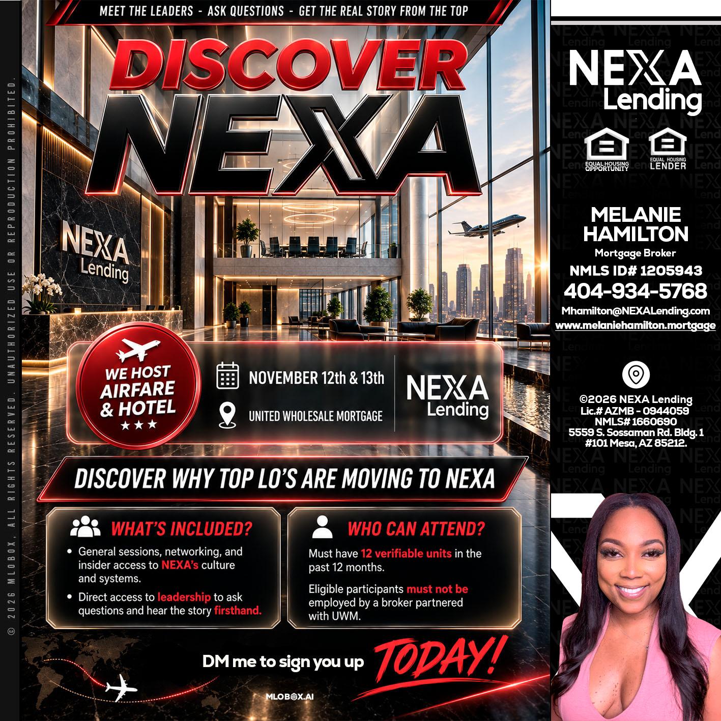 DISCOVER NEXA - Melanie Hamilton -Loan Officer