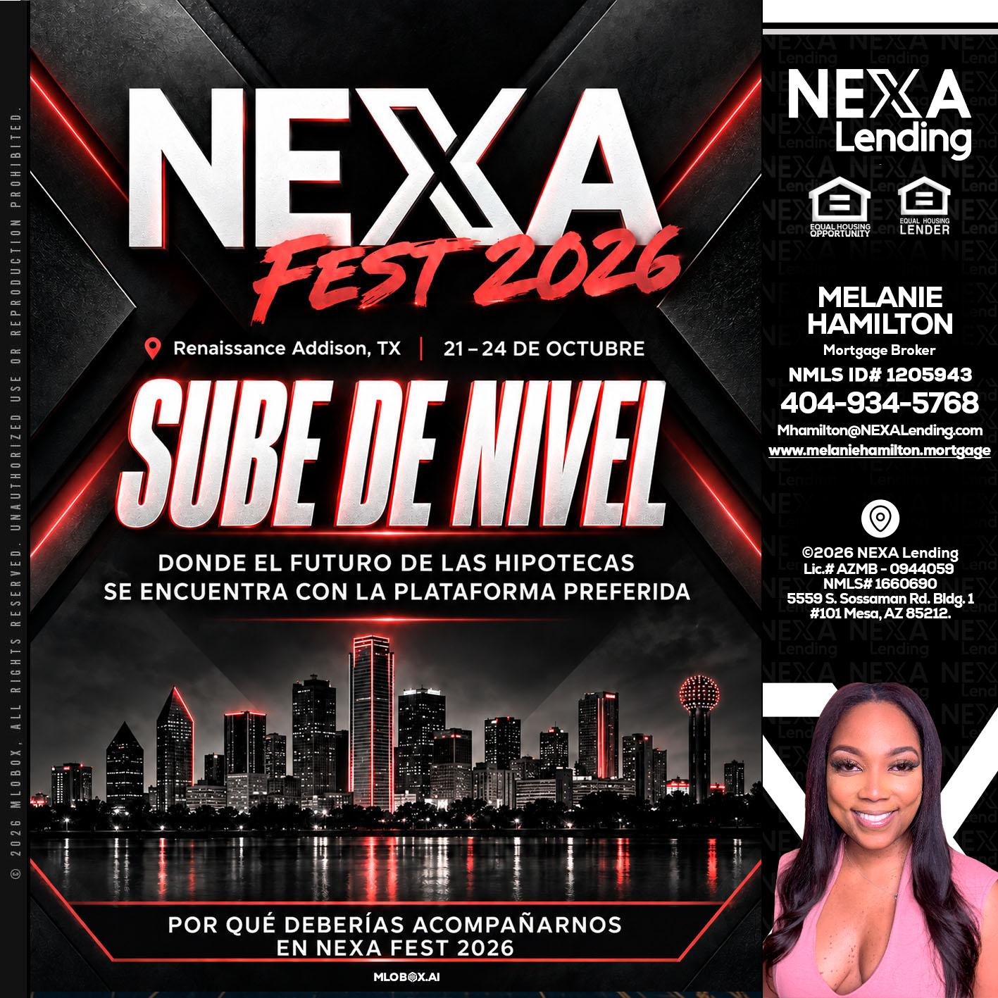 NEXA fest 2026 - Melanie Hamilton -Loan Officer