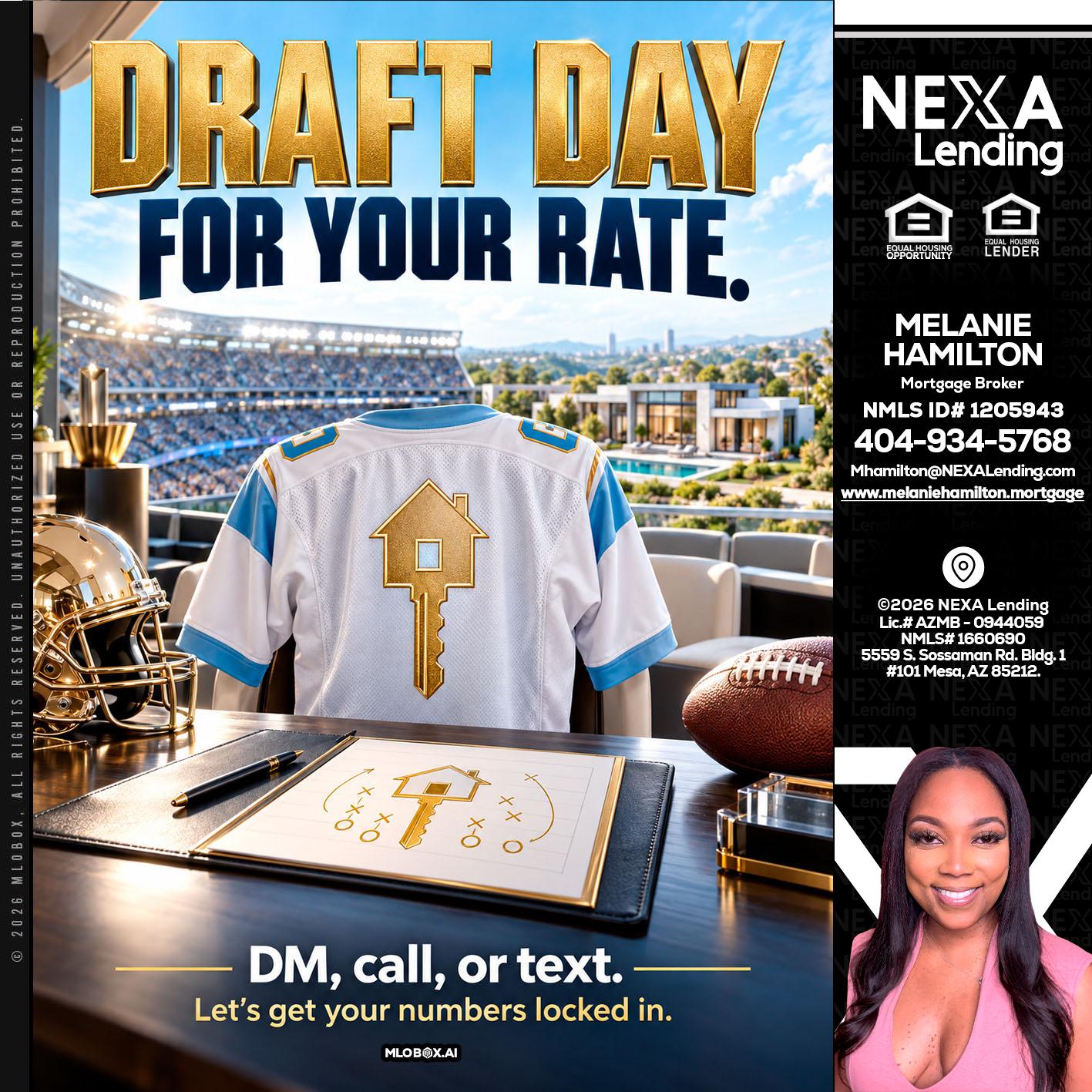DRAFT DAY - Melanie Hamilton -Loan Officer