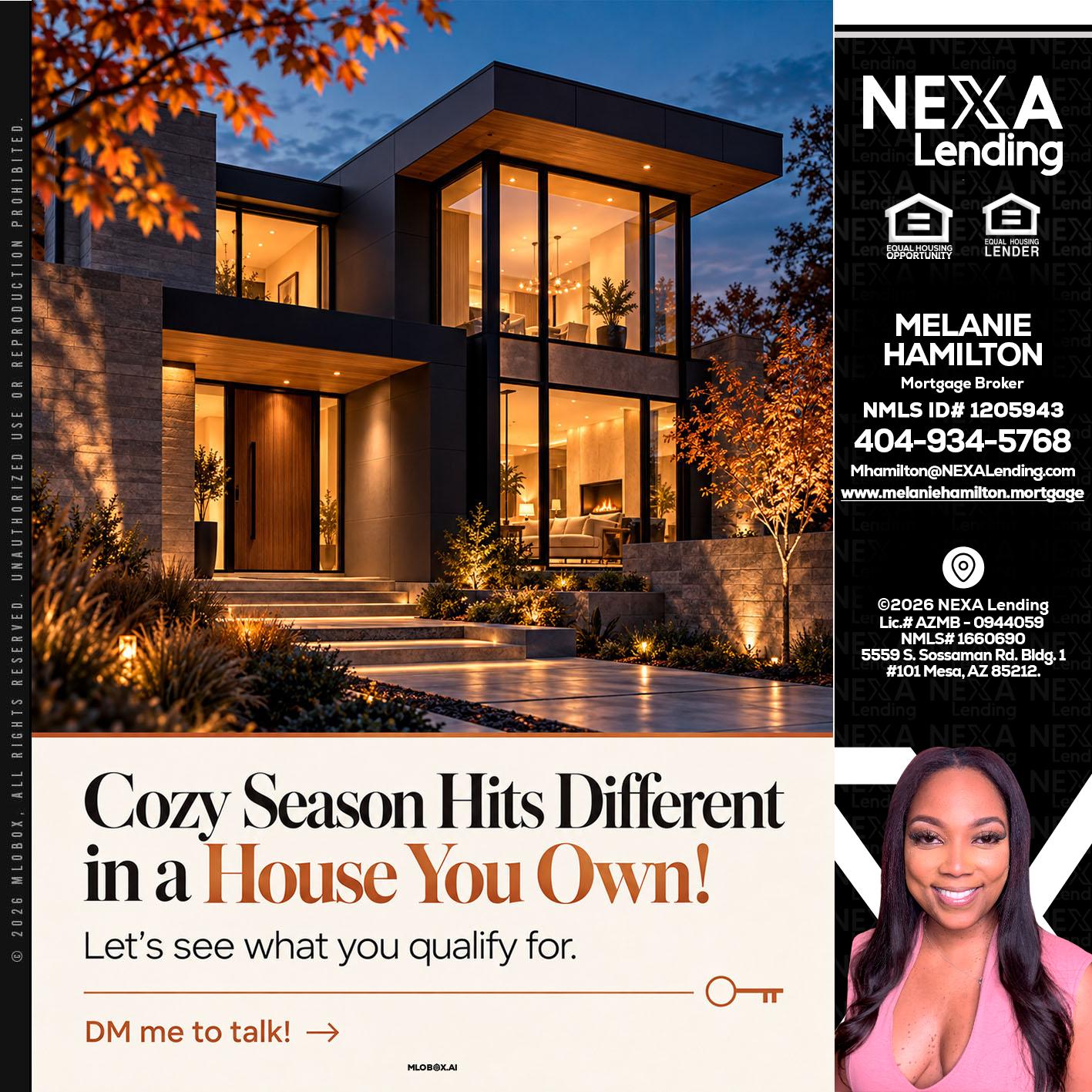 COZY SEASON - Melanie Hamilton -Loan Officer
