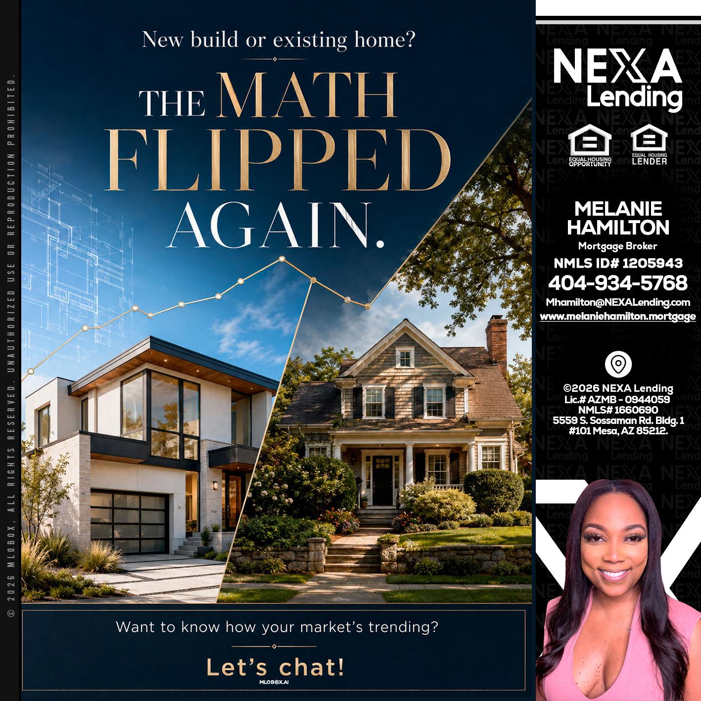 THE MATH FLIPED - Melanie Hamilton -Loan Officer