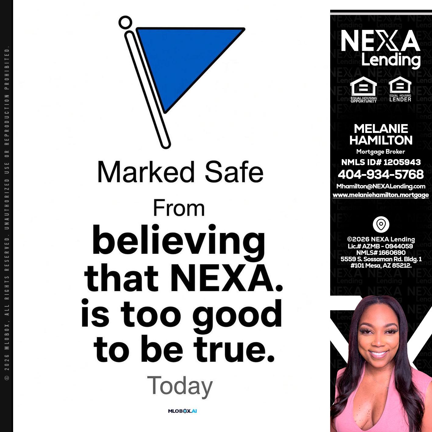 MARKED SAFE - Melanie Hamilton -Loan Officer